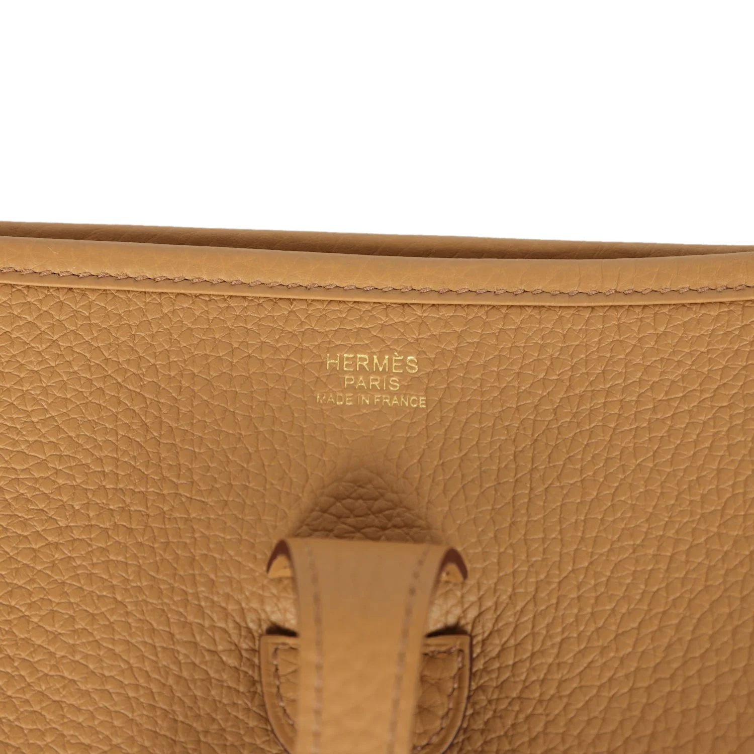 Hermes Evelyne III PM Biscuit Clemence Gold Hardware — фото 8