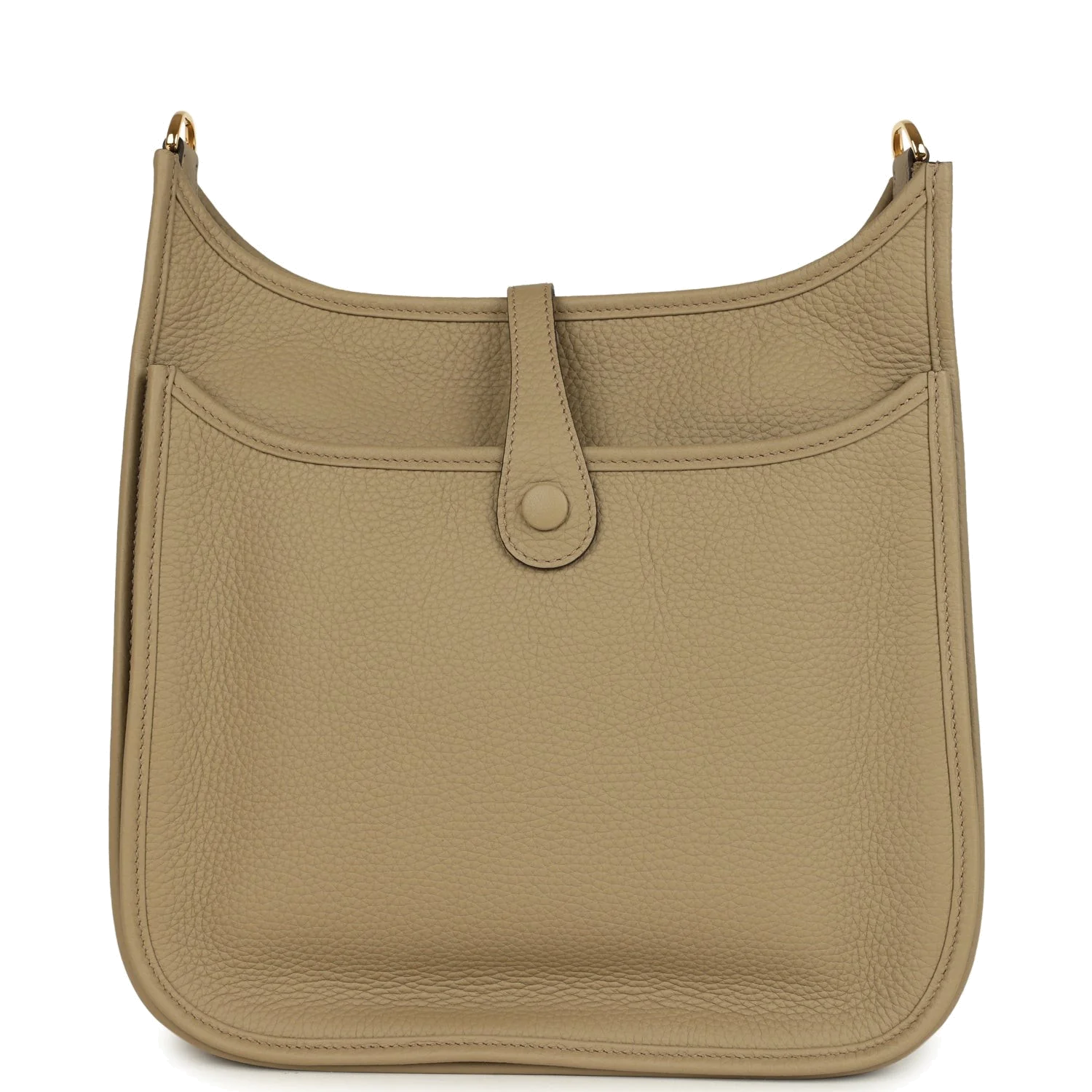 Hermes Evelyne III PM Beige Marfa Clemence Gold Hardware — фото 5