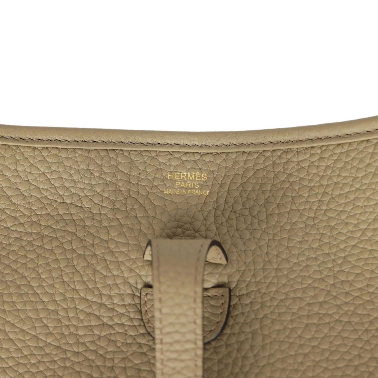 Hermes Evelyne III PM Beige Marfa Clemence Gold Hardware — фото 8
