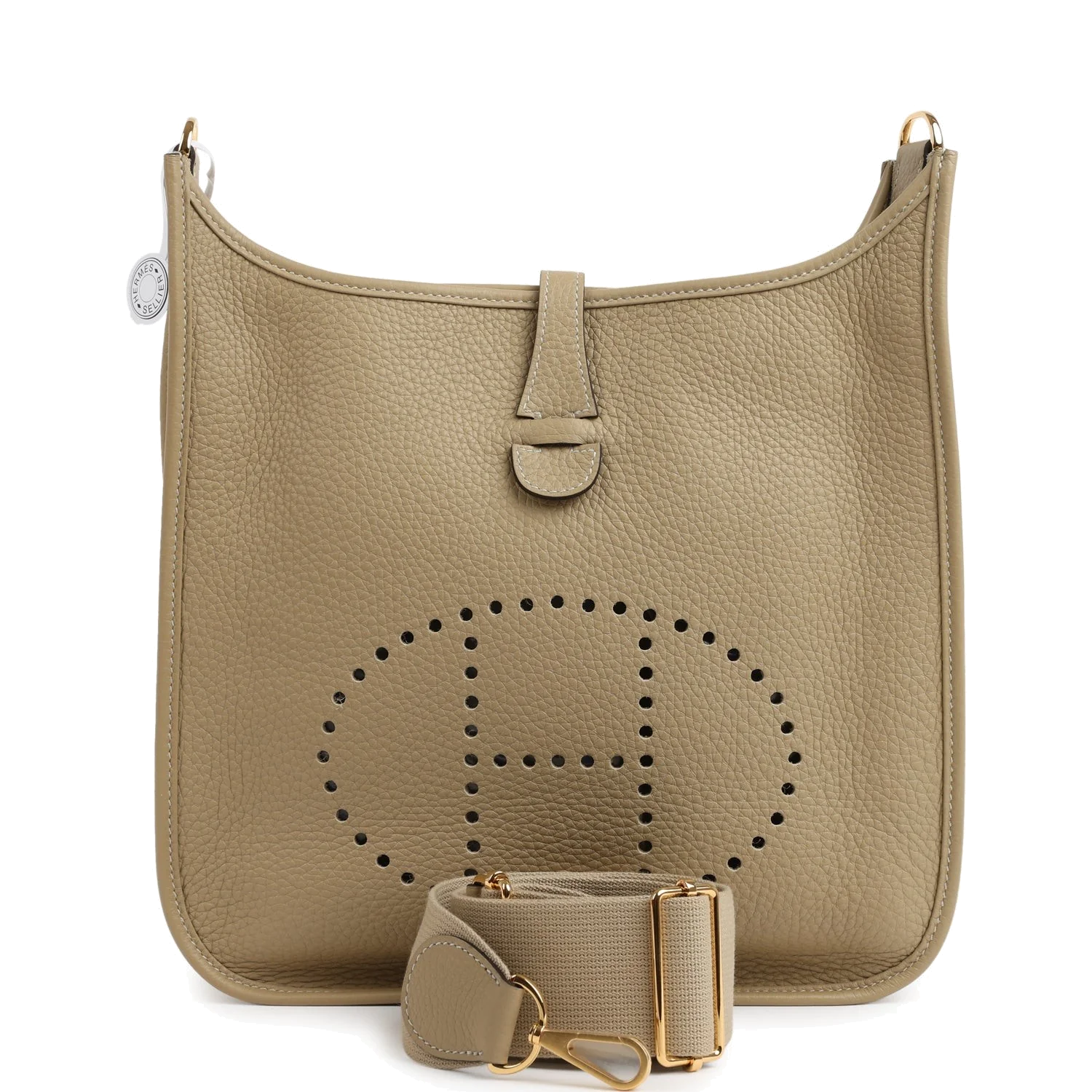 Hermes Evelyne III PM Trench Clemence Gold Hardware