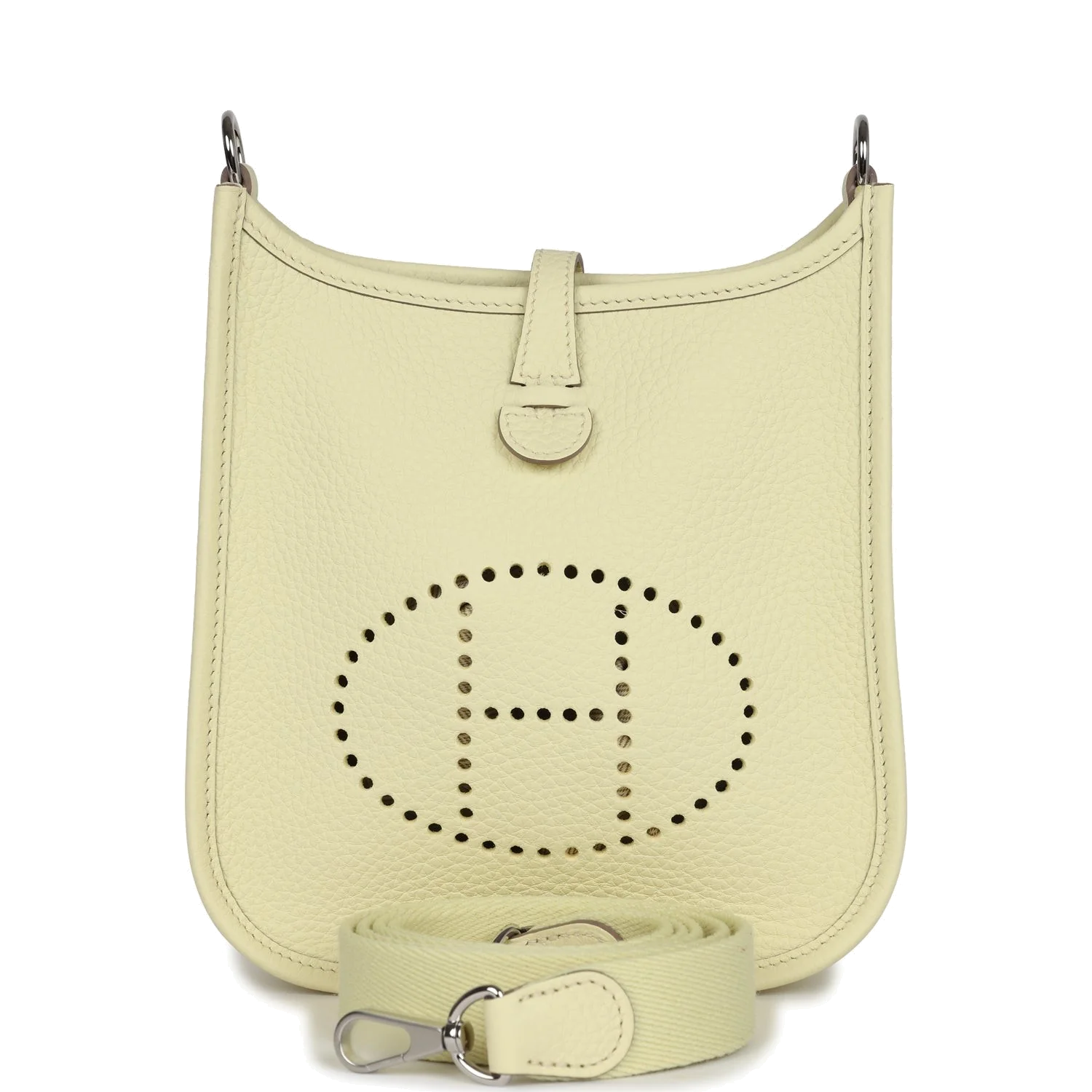 Hermes Evelyne TPM Jaune Milton Clemence Palladium Hardware — фото 2