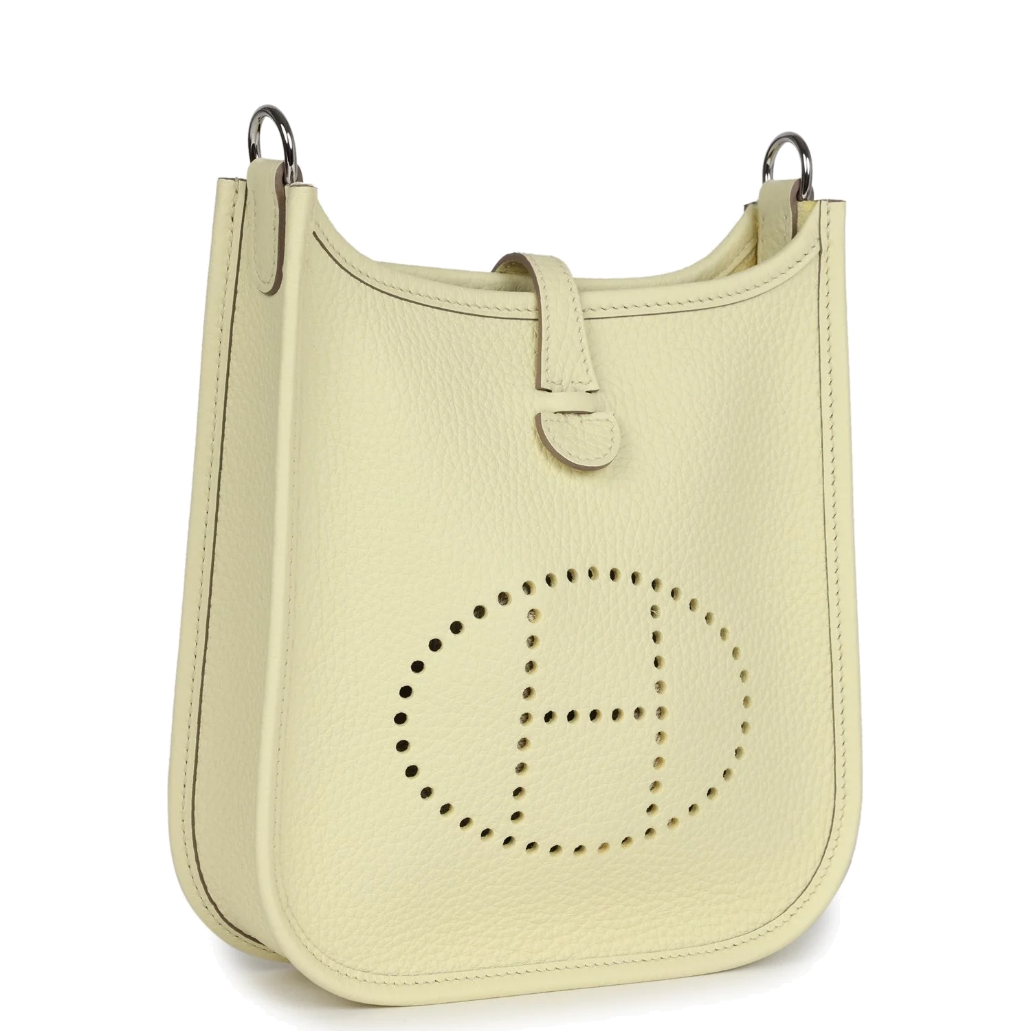 Hermes Evelyne TPM Jaune Milton Clemence Palladium Hardware — фото 3