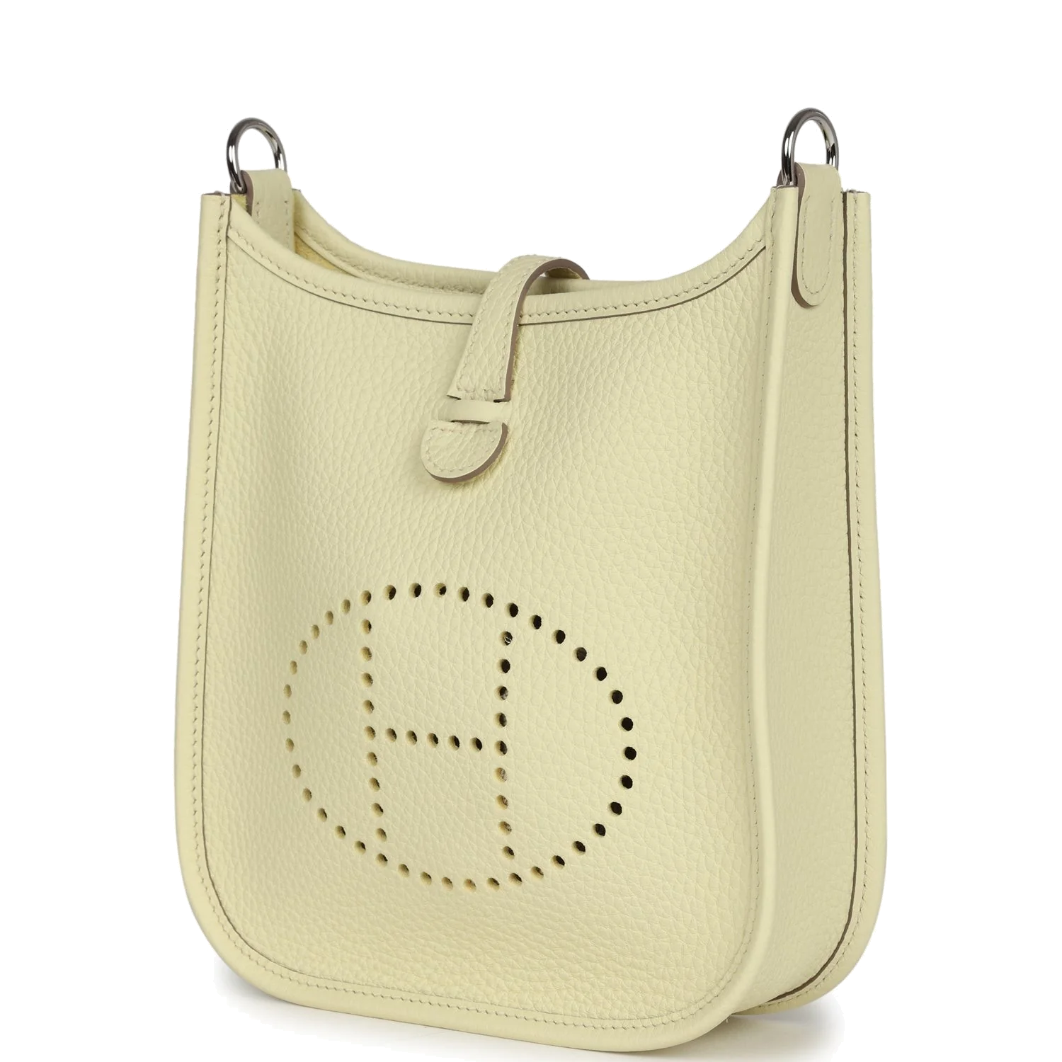 Hermes Evelyne TPM Jaune Milton Clemence Palladium Hardware — фото 6