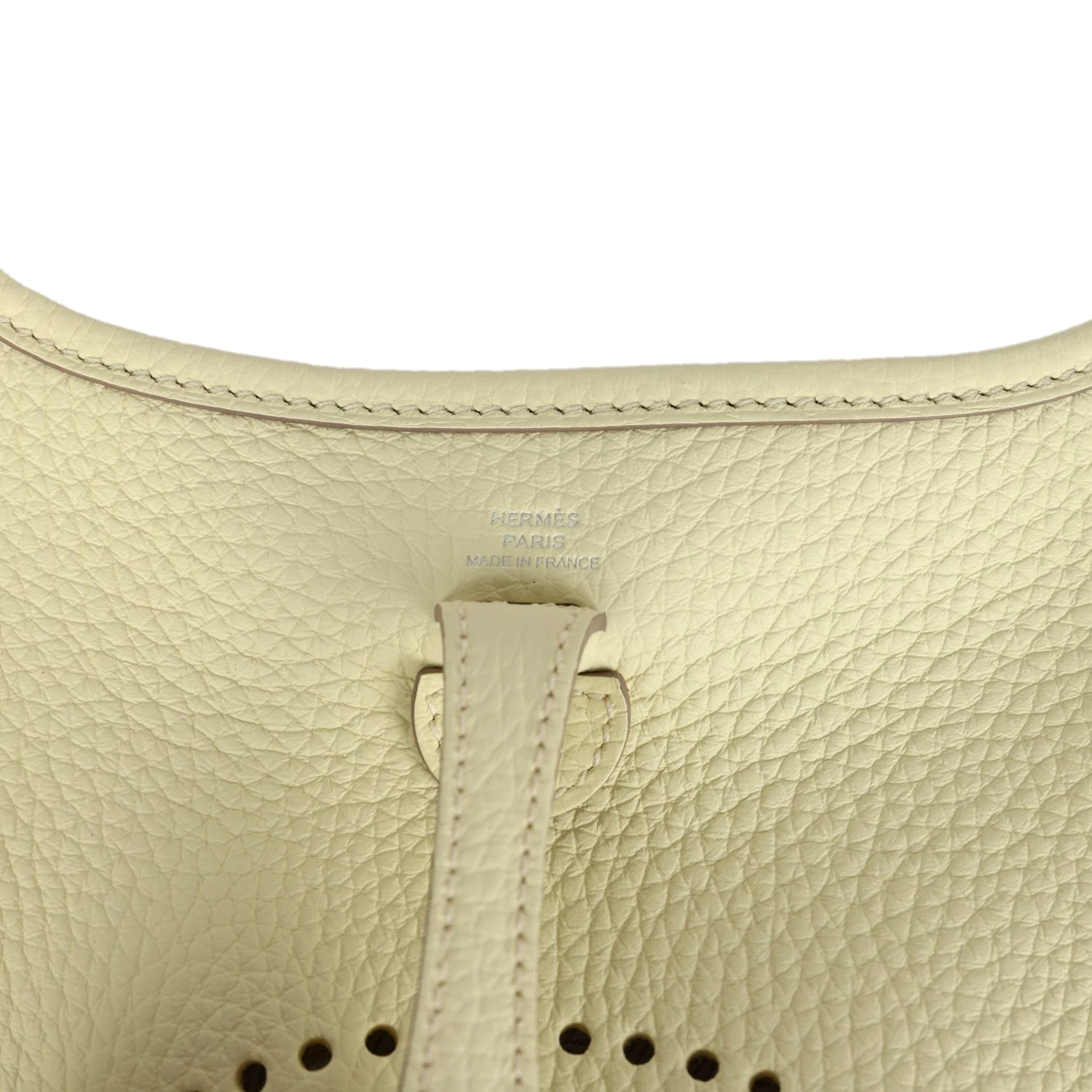 Hermes Evelyne TPM Jaune Milton Clemence Palladium Hardware — фото 8