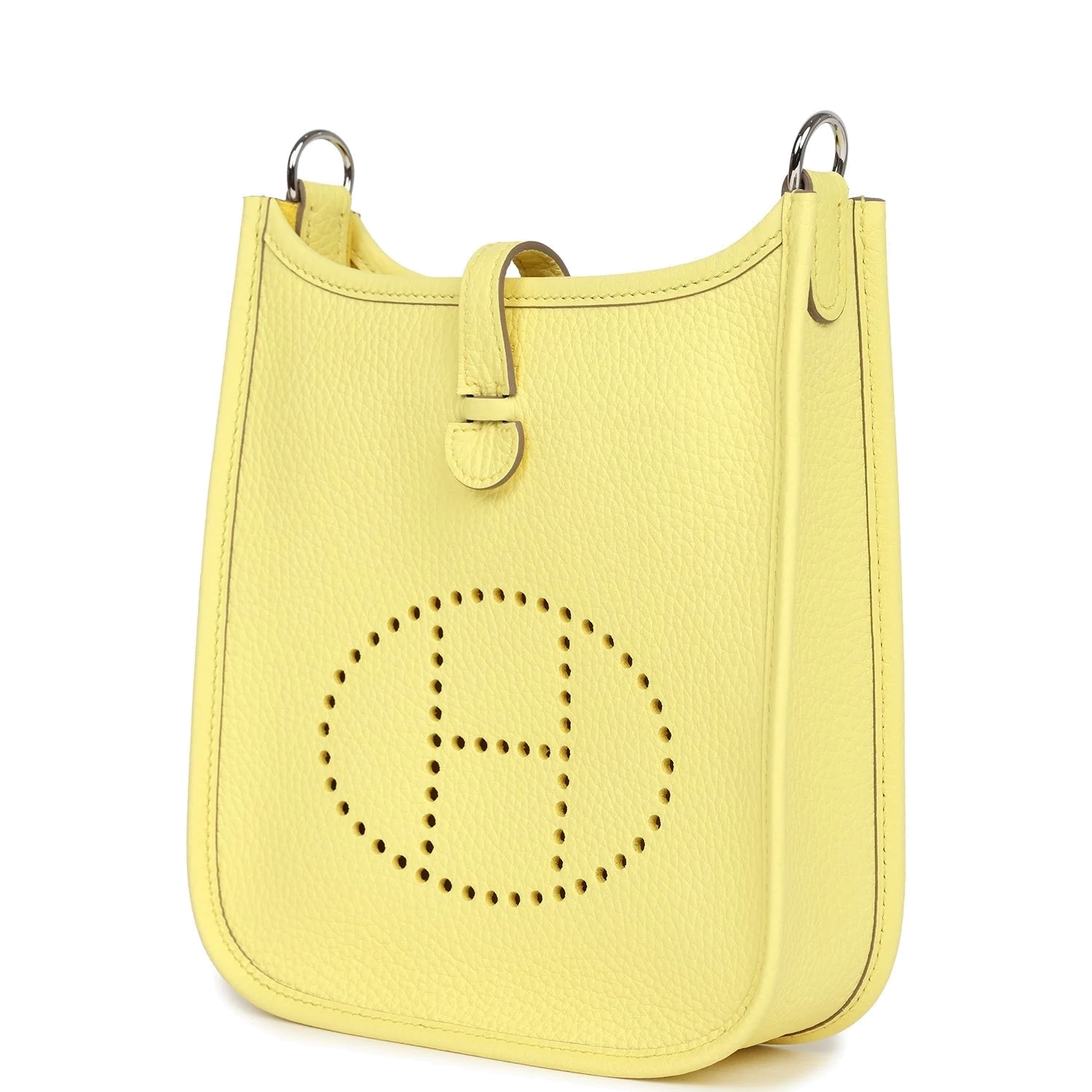 Hermes Evelyne TPM Limoncello Clemence Palladium Hardware — фото 4