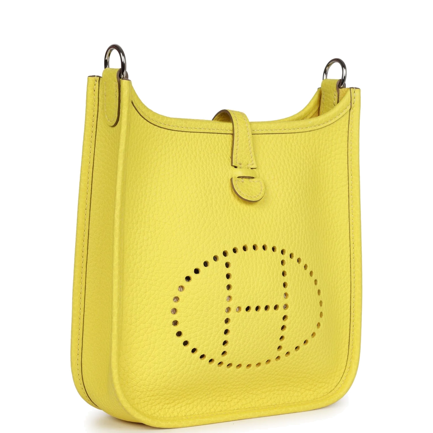 Hermes Evelyne TPM Lime Clemence Palladium Hardware — фото 3