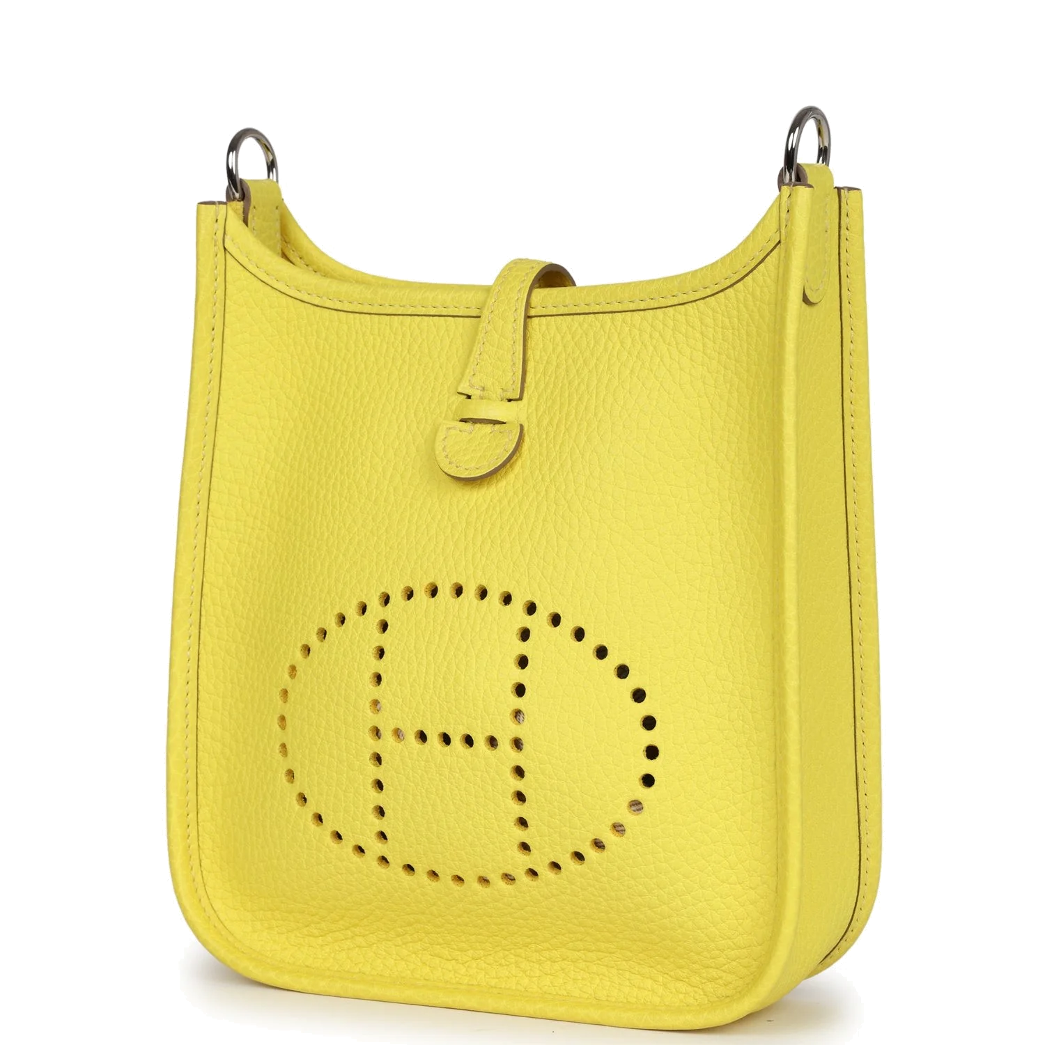 Hermes Evelyne TPM Lime Clemence Palladium Hardware — фото 6