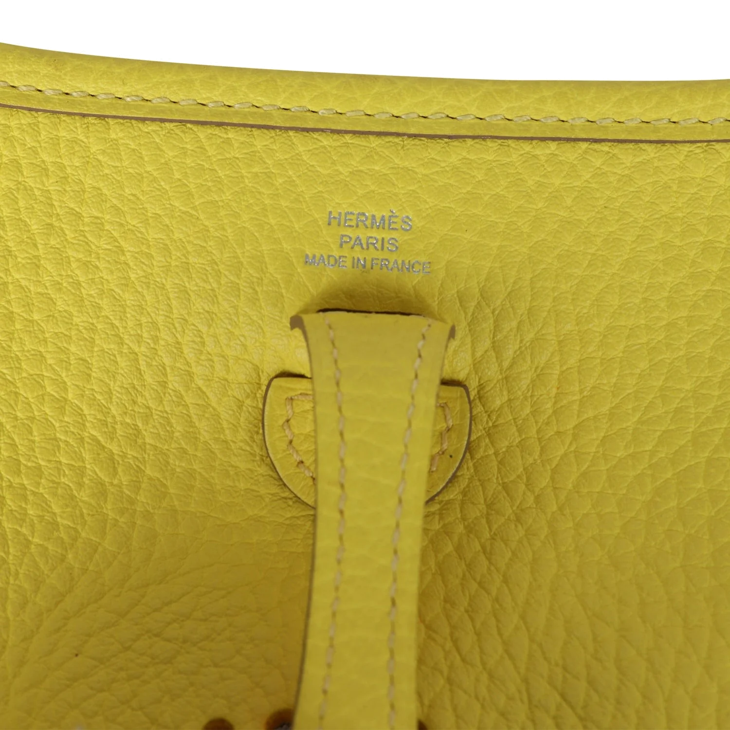 Hermes Evelyne TPM Lime Clemence Palladium Hardware — фото 8