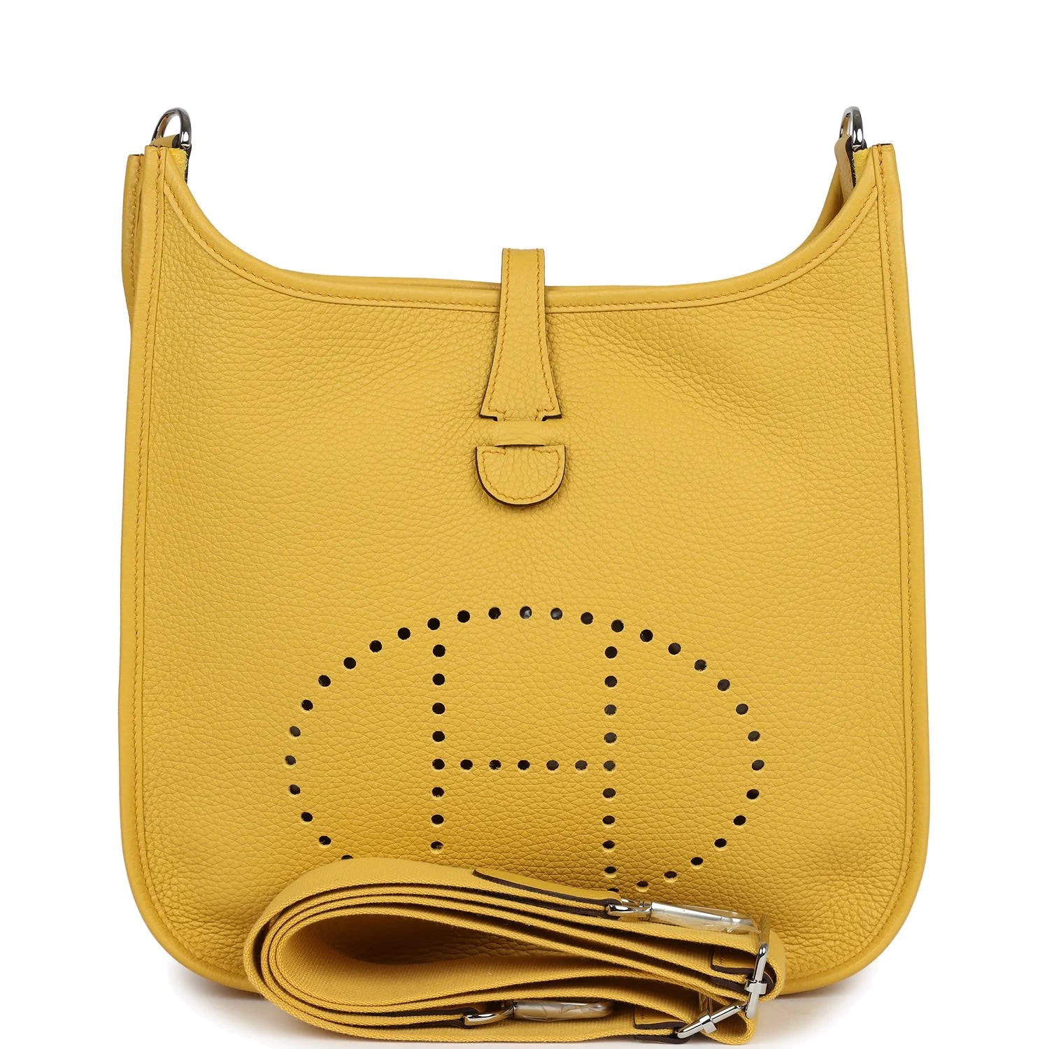 Hermes Evelyne III PM Sun Clemence Palladium Hardware — фото 2