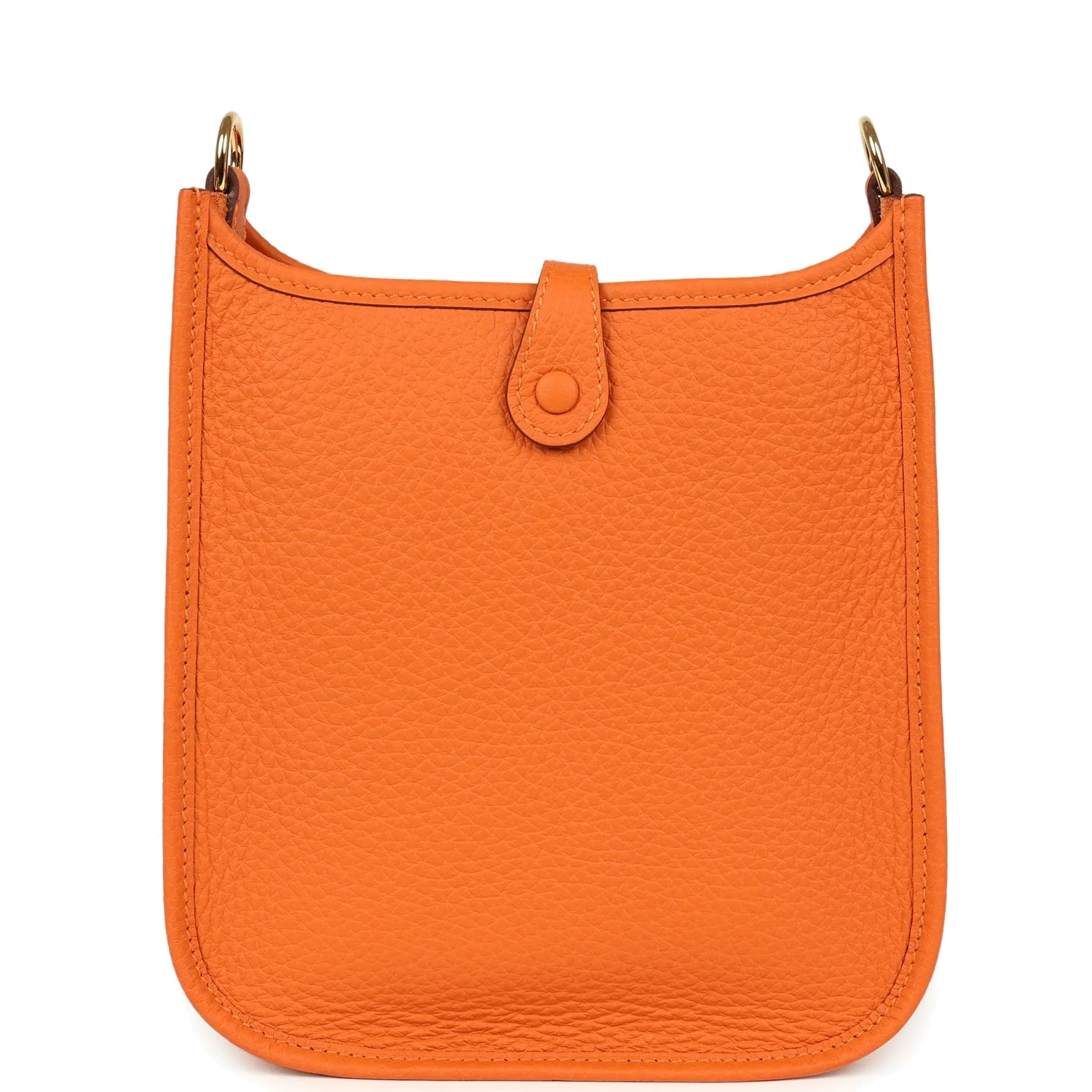 Hermes Evelyne TPM Orange Clemence Gold Hardware — фото 5