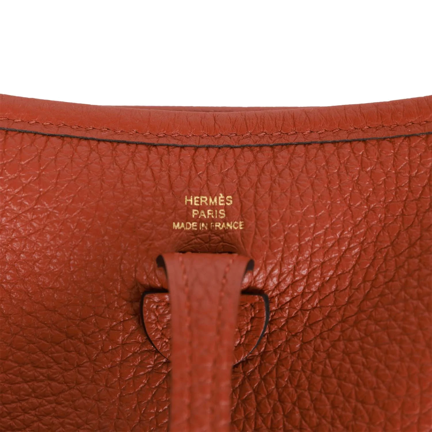 Hermes Evelyne TPM Cuivre Clemence Gold Hardware — фото 8