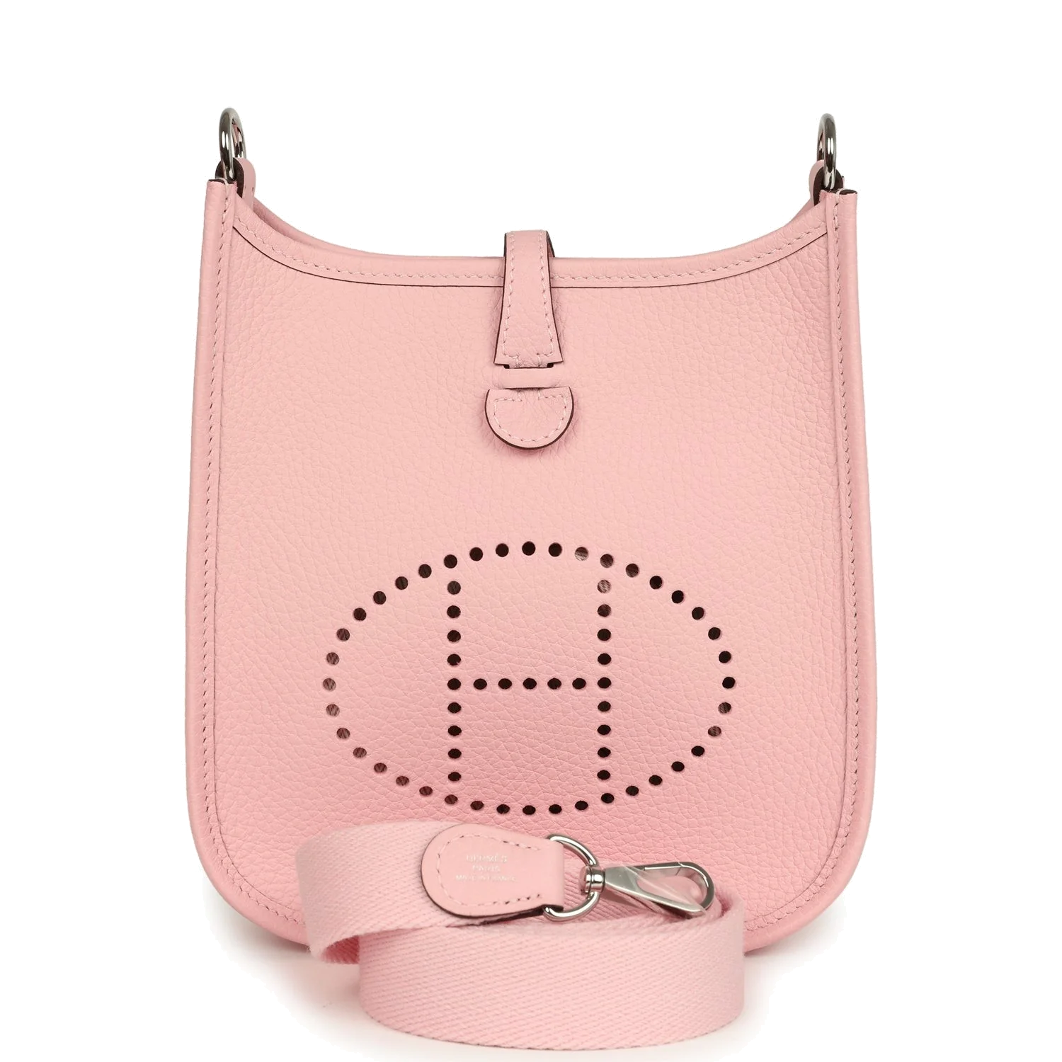 Hermes Evelyne TPM Rose Sakura Clemence Palladium Hardware — фото 2
