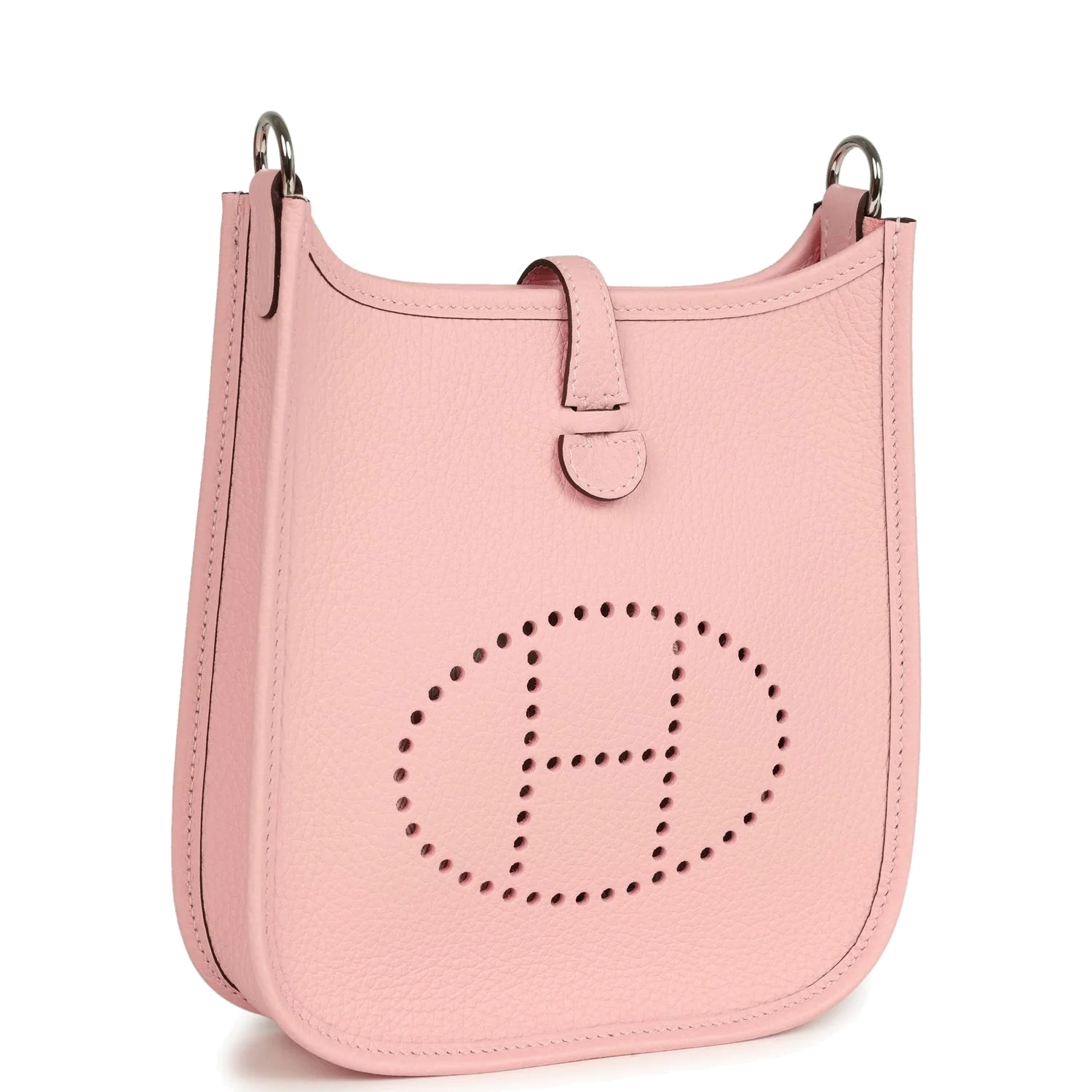 Hermes Evelyne TPM Rose Sakura Clemence Palladium Hardware — фото 3