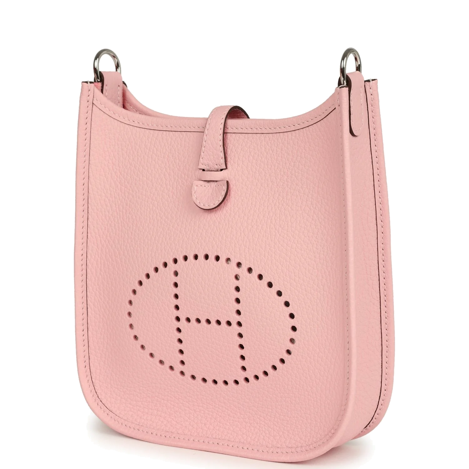 Hermes Evelyne TPM Rose Sakura Clemence Palladium Hardware — фото 6