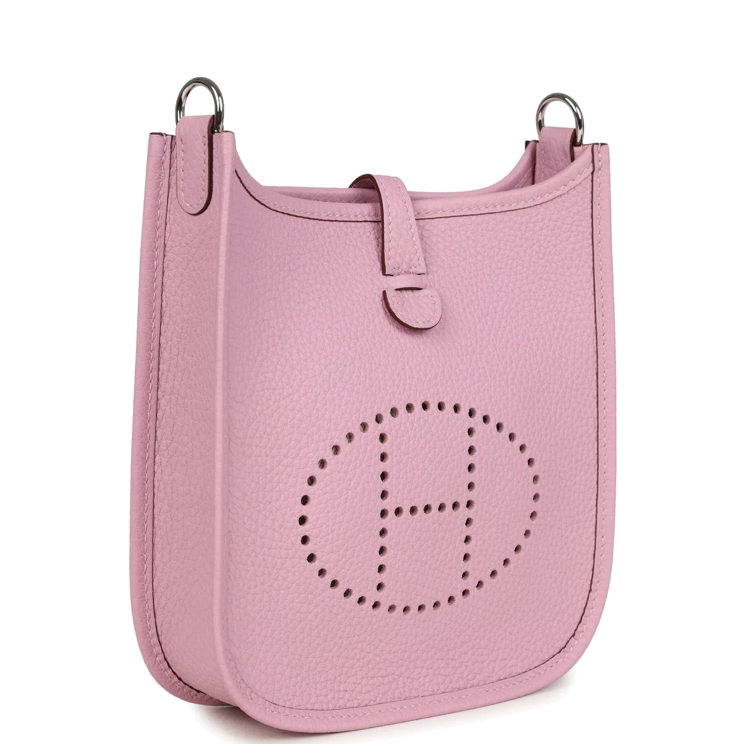 Hermes Evelyne TPM Mauve Sylvestre Clemence Palladium Hardware — фото 3