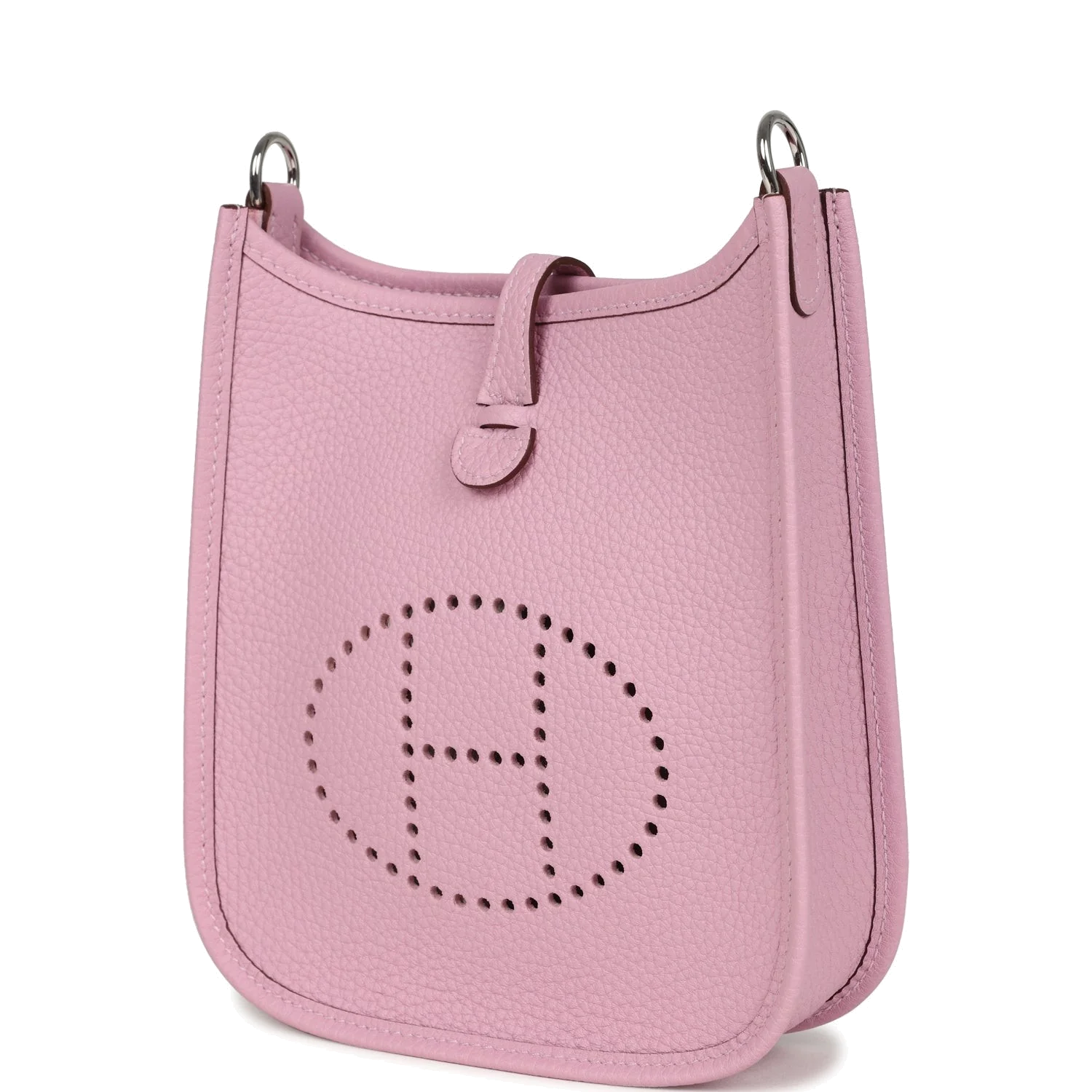Hermes Evelyne TPM Mauve Sylvestre Clemence Palladium Hardware — фото 6