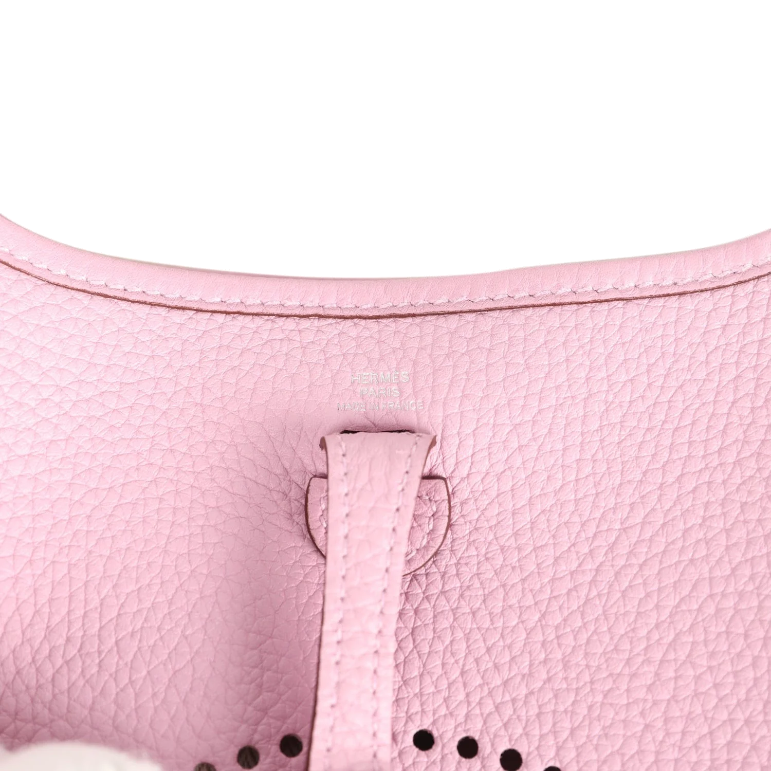 Hermes Evelyne TPM Mauve Sylvestre Clemence Palladium Hardware — фото 8