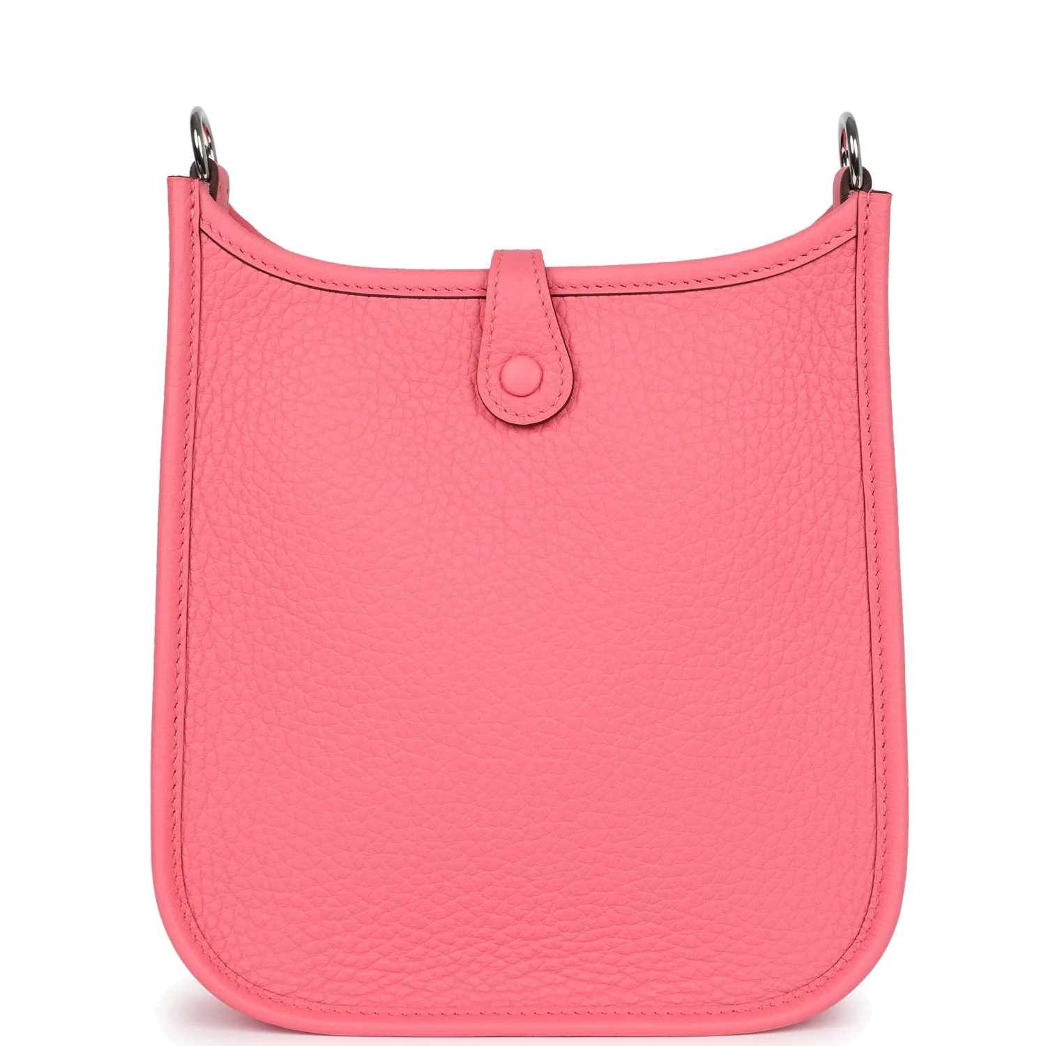 Hermes Evelyne TPM Rose Azalee Clemence Palladium Hardware — фото 5