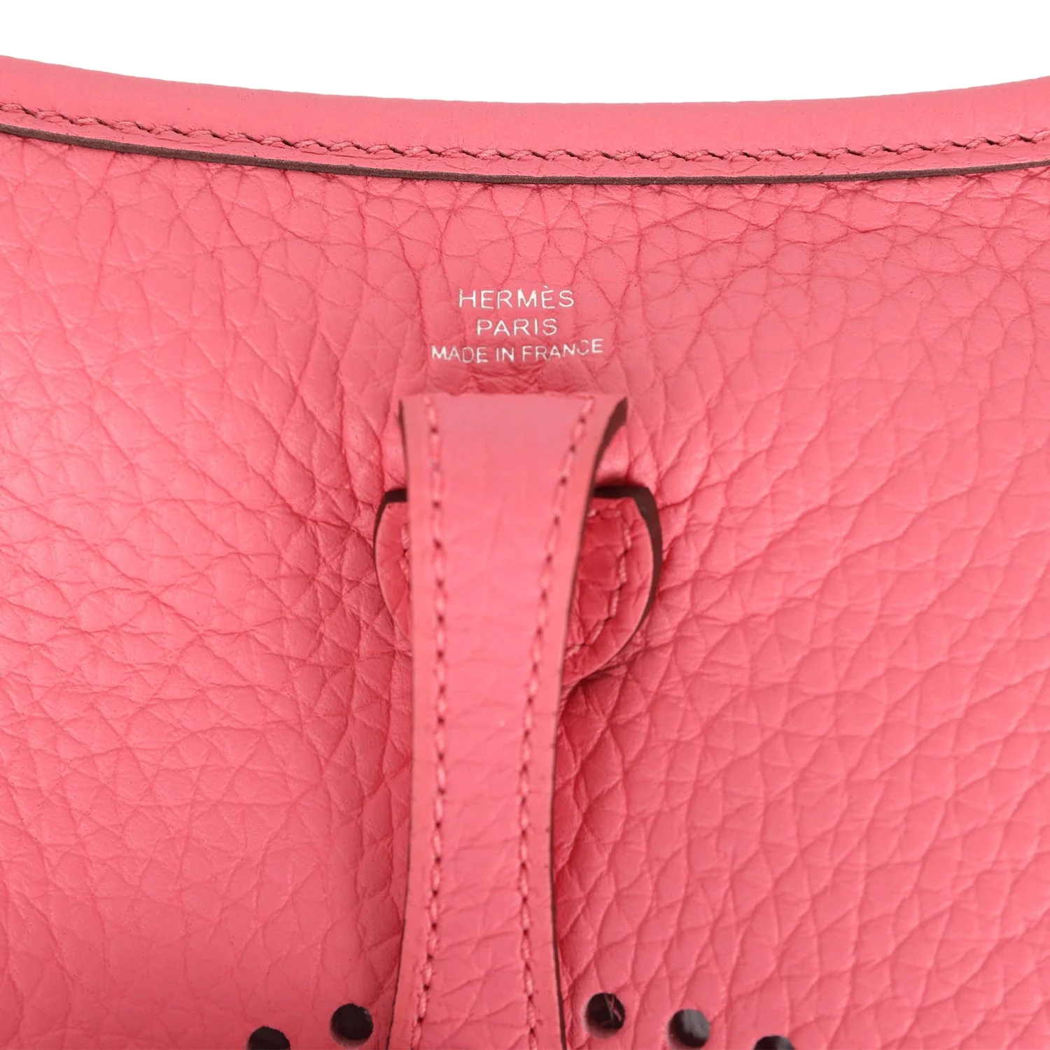 Hermes Evelyne TPM Rose Azalee Clemence Palladium Hardware — фото 8