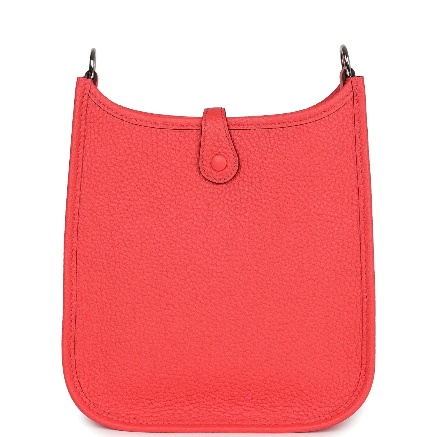 Hermes Evelyne TPM Rose Texas Clemence Palladium Hardware — фото 5