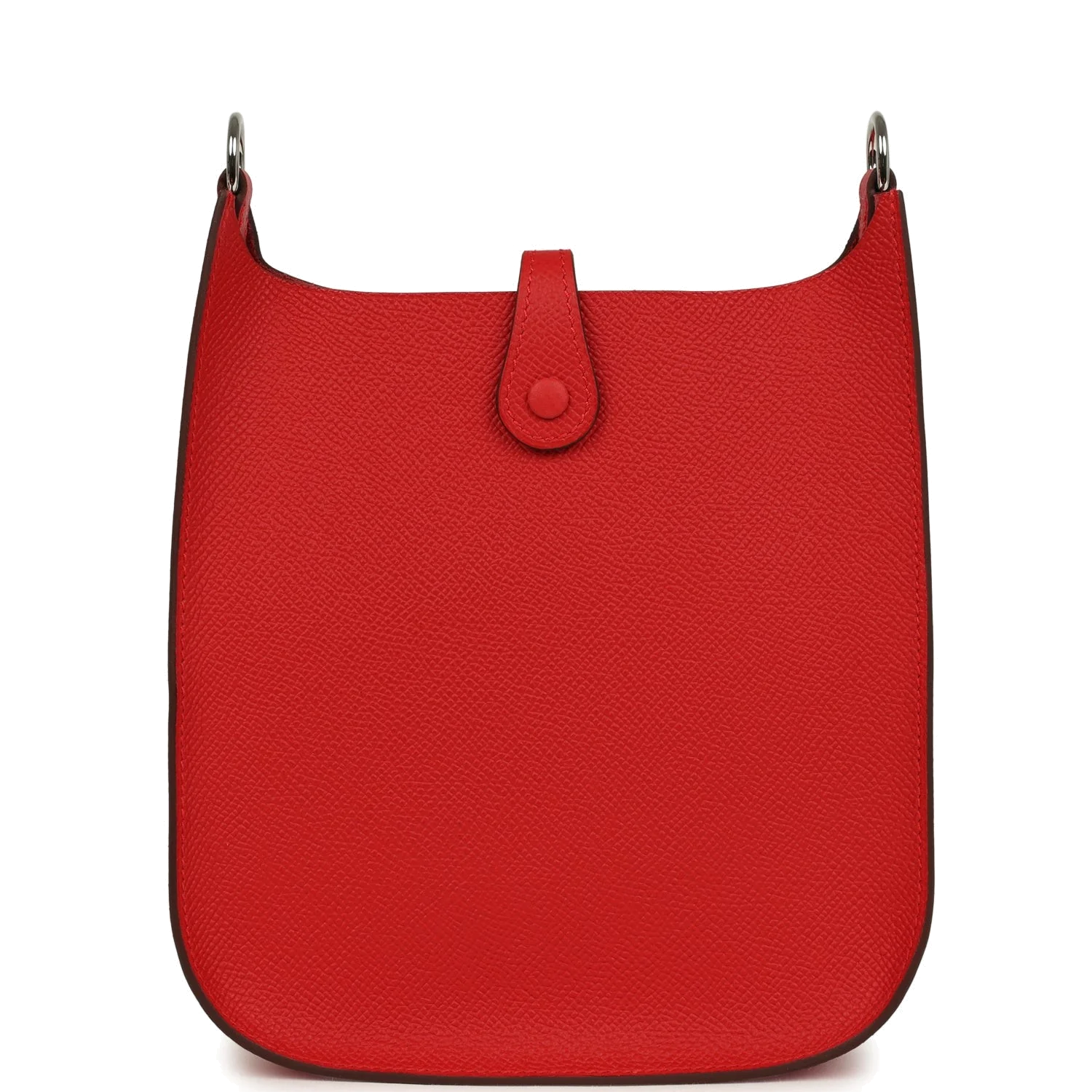 Hermes Evelyne Sellier TPM Rouge Radieux Epsom Palladium Hardware — фото 5