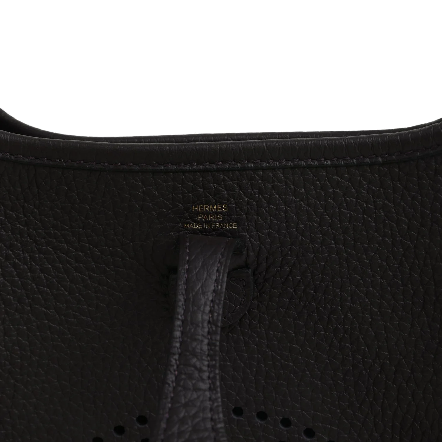 Hermes Evelyne TPM Prunoir Clemence Gold Hardware — фото 8