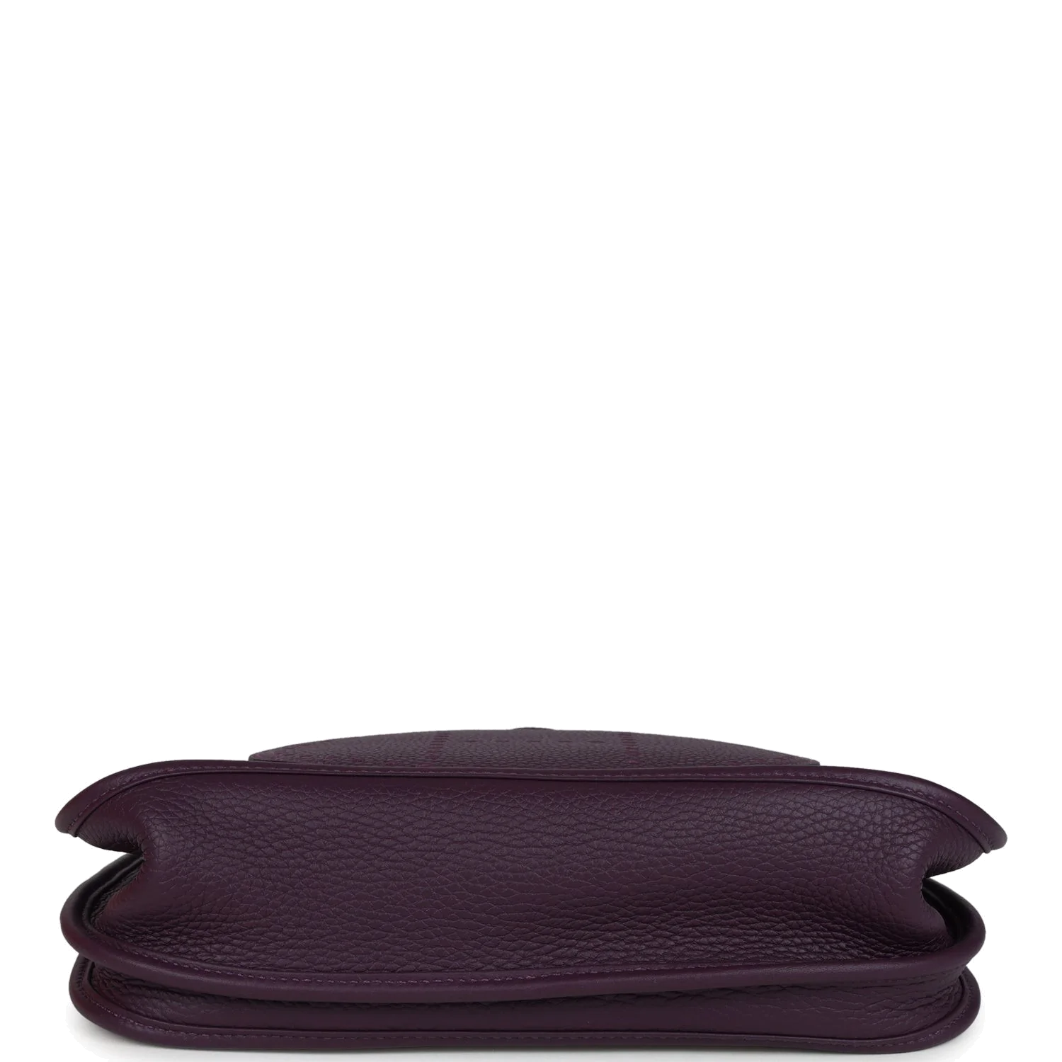 Hermes Evelyne III PM Cassis Clemence and Ecru Toile H Palladium Hardware — фото 7