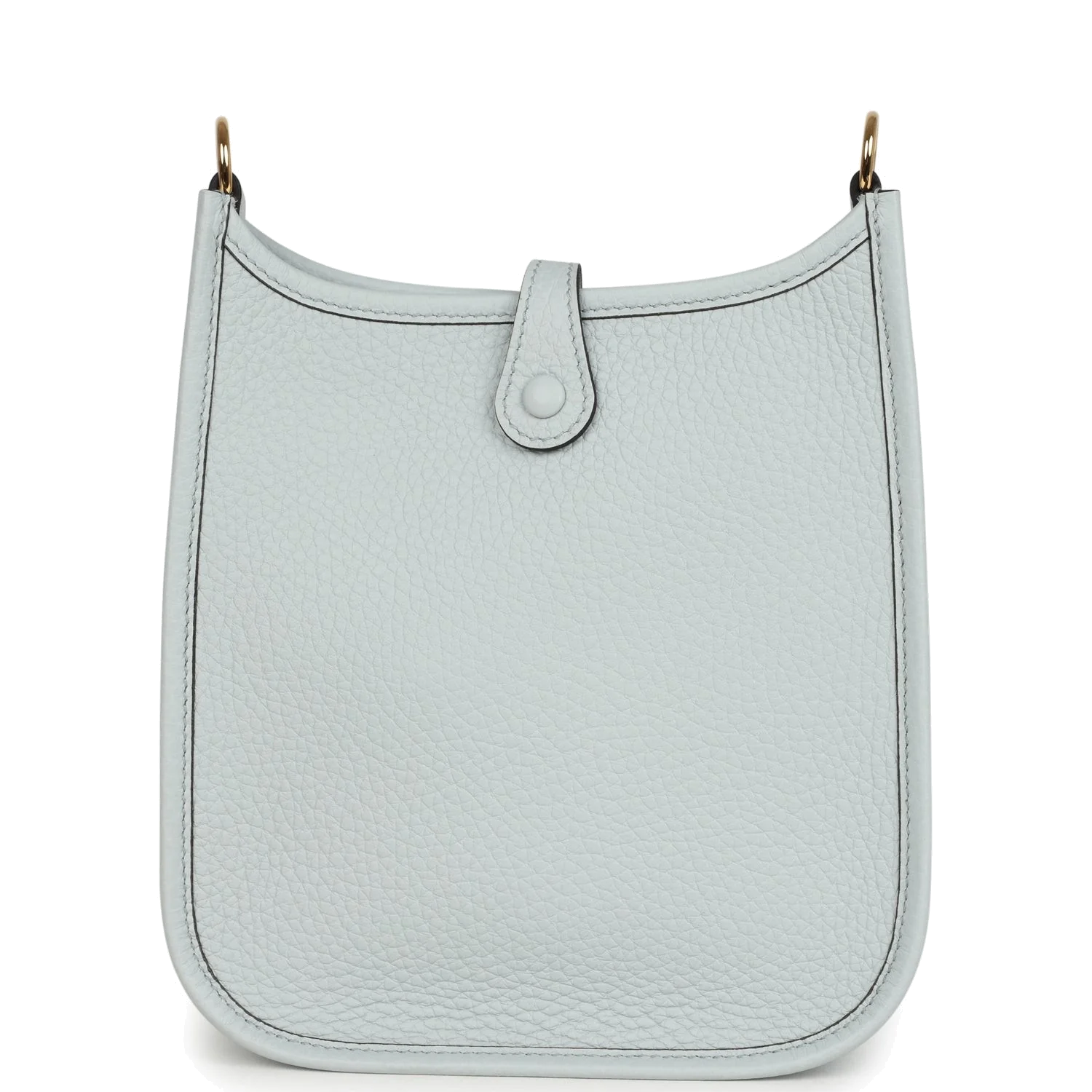 Hermes Evelyne TPM Bleu Pale Clemence Palladium Hardware — фото 5