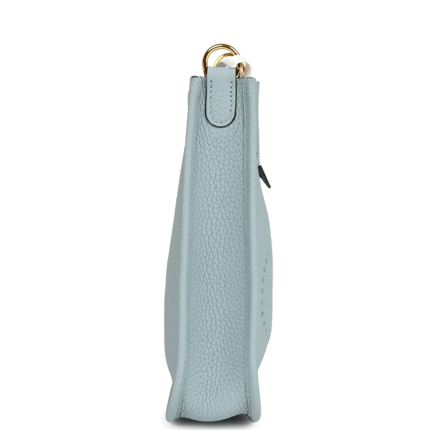 Hermes Evelyne TPM Bleu Lin Clemence Gold Hardware — фото 4