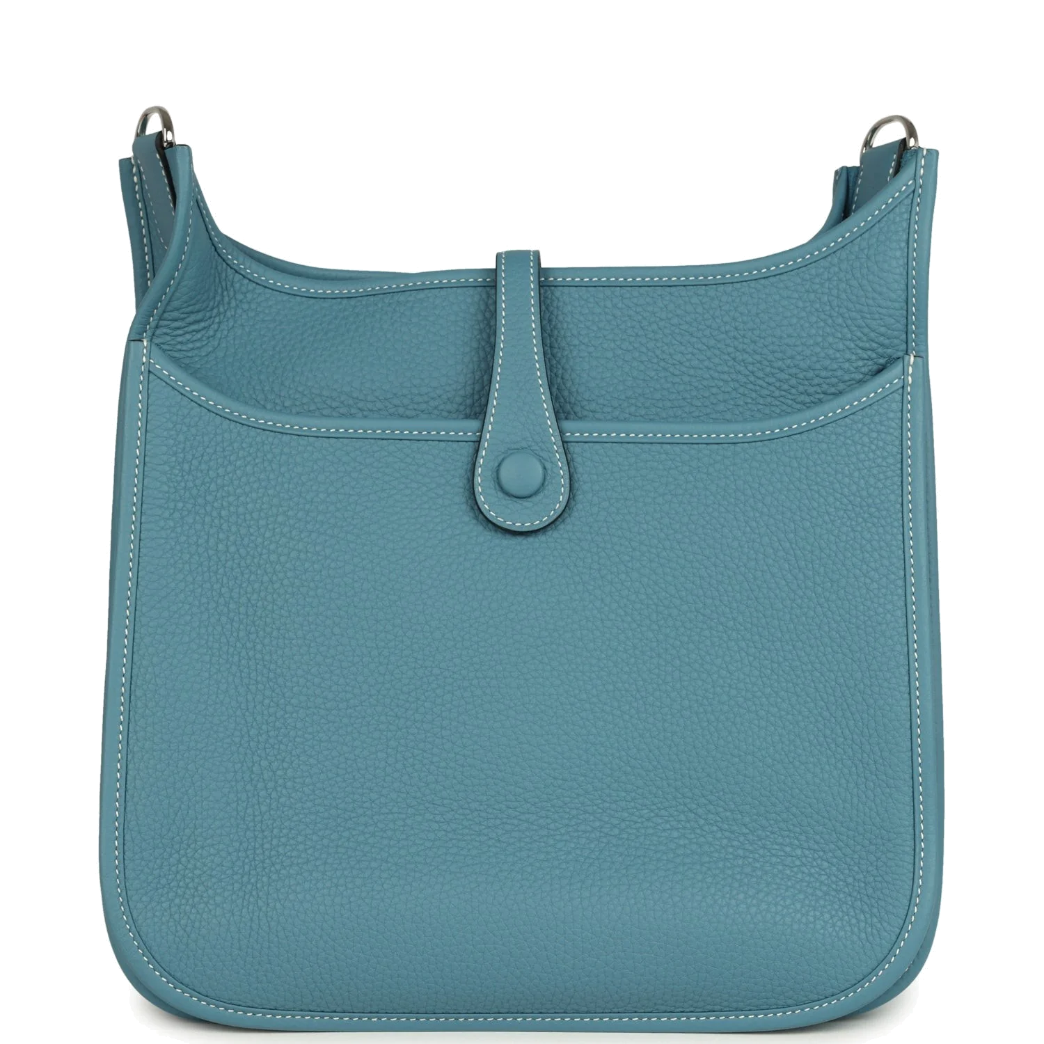 Hermes Evelyne III PM Blue Jean Clemence Palladium Hardware — фото 5