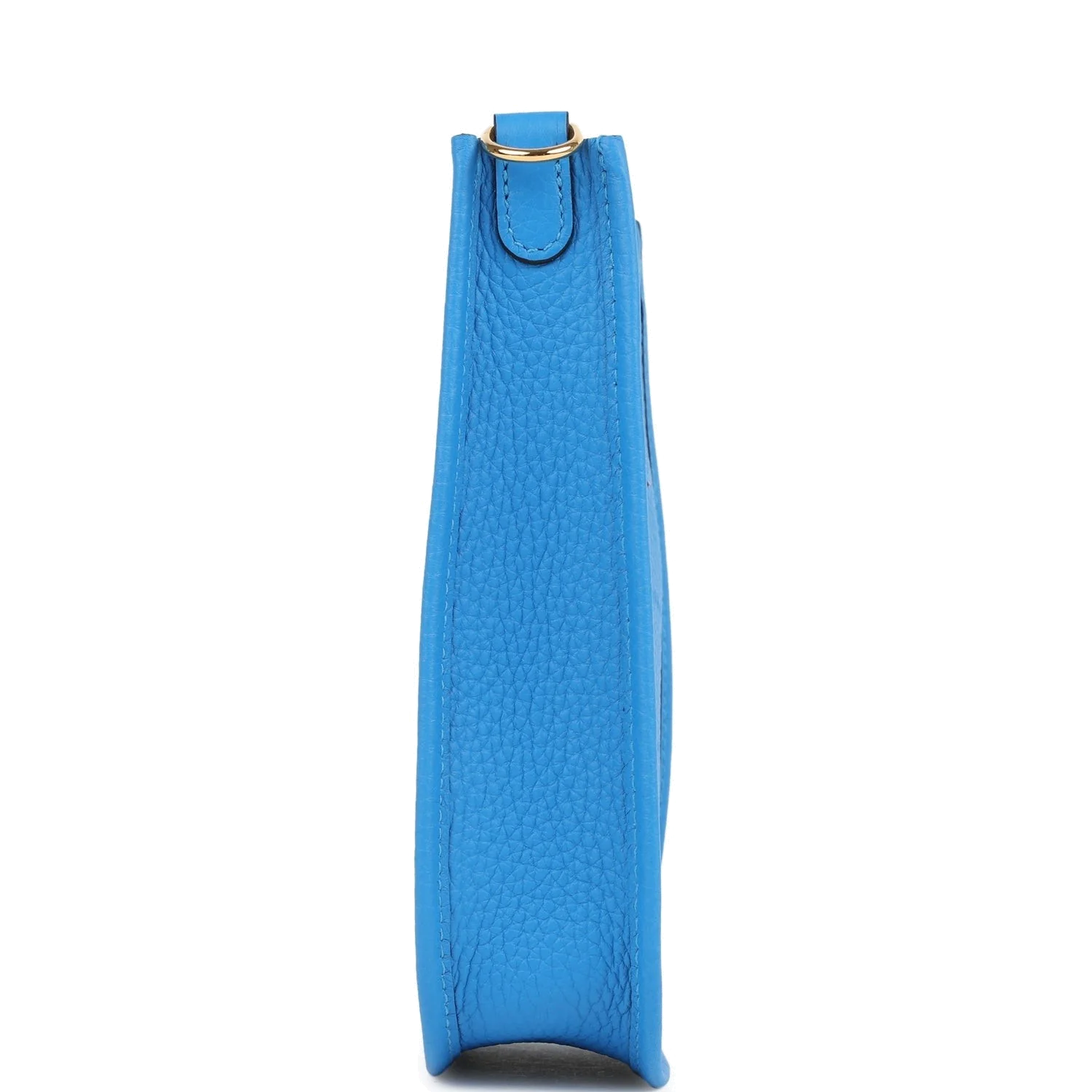 Hermes Evelyne TPM New Bleu Hydra Clemence Gold Hardware — фото 4