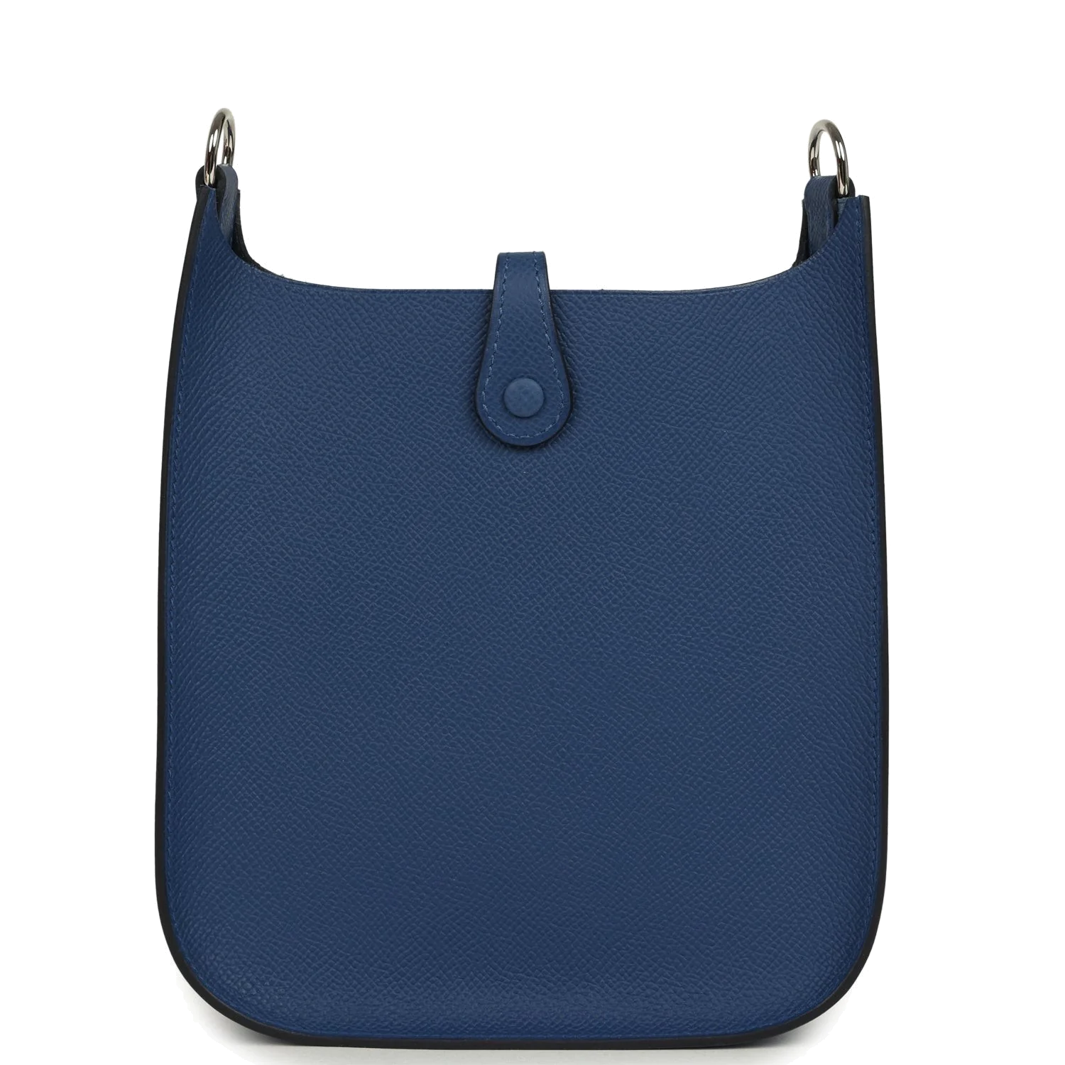 Hermes Evelyne Sellier TPM Bleu Tie Epsom Palladium Hardware — фото 5