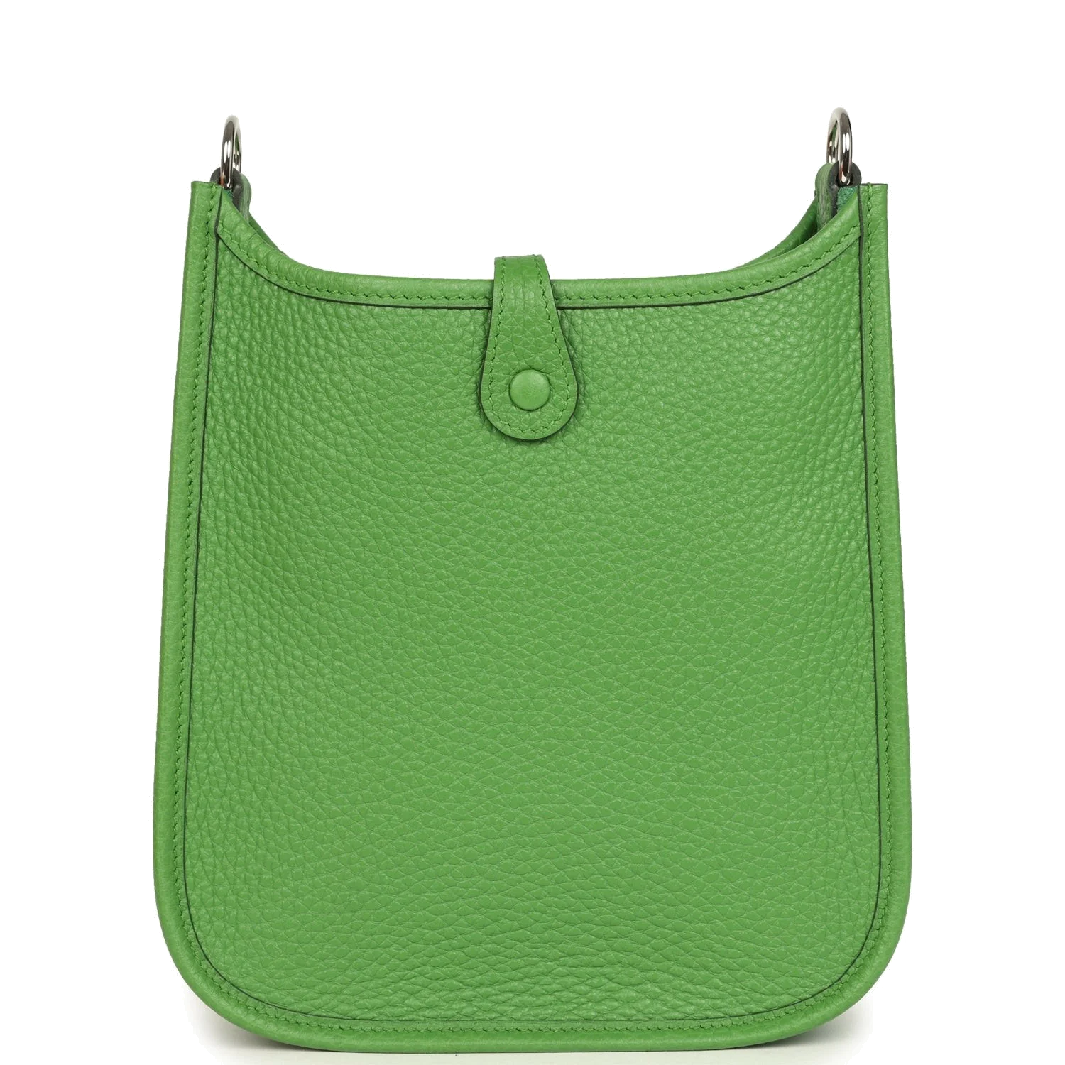 Hermes Evelyne TPM Vert Yucca Clemence Palladium Hardware — фото 5