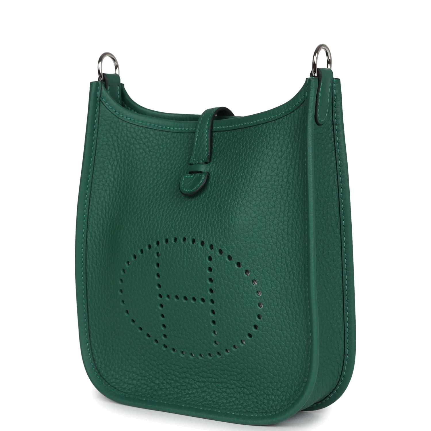 Hermes Evelyne TPM Vert Moyen Clemence Palladium Hardware — фото 6