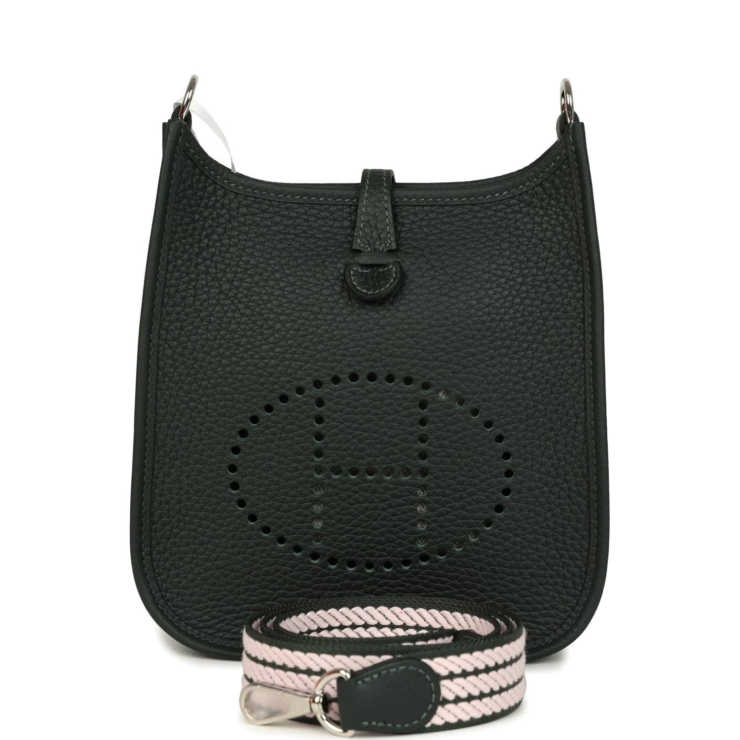 Hermes Evelyne TPM Vert Fonce Clemence Palladium Hardware — фото 2