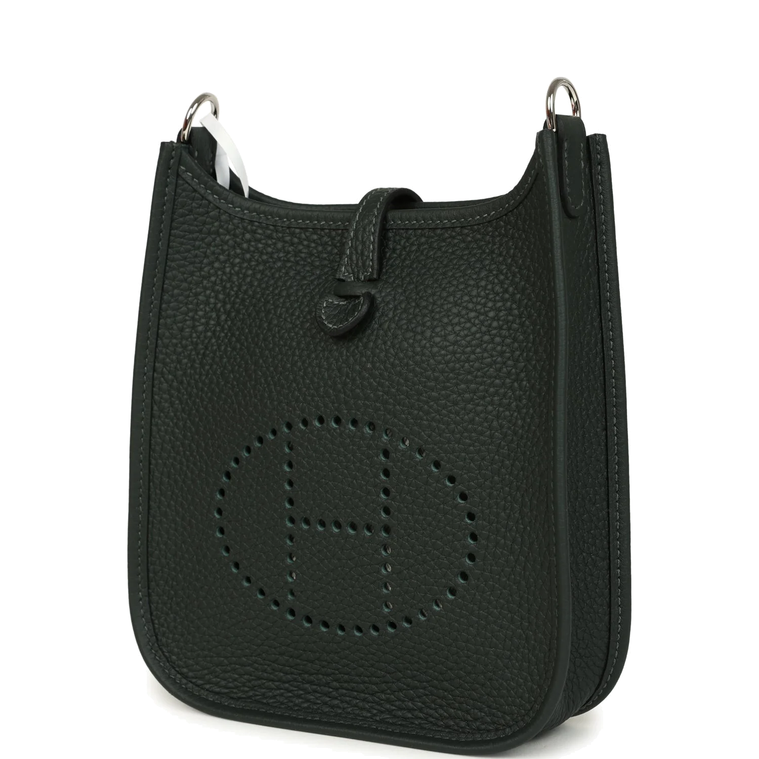 Hermes Evelyne TPM Vert Fonce Clemence Palladium Hardware — фото 6