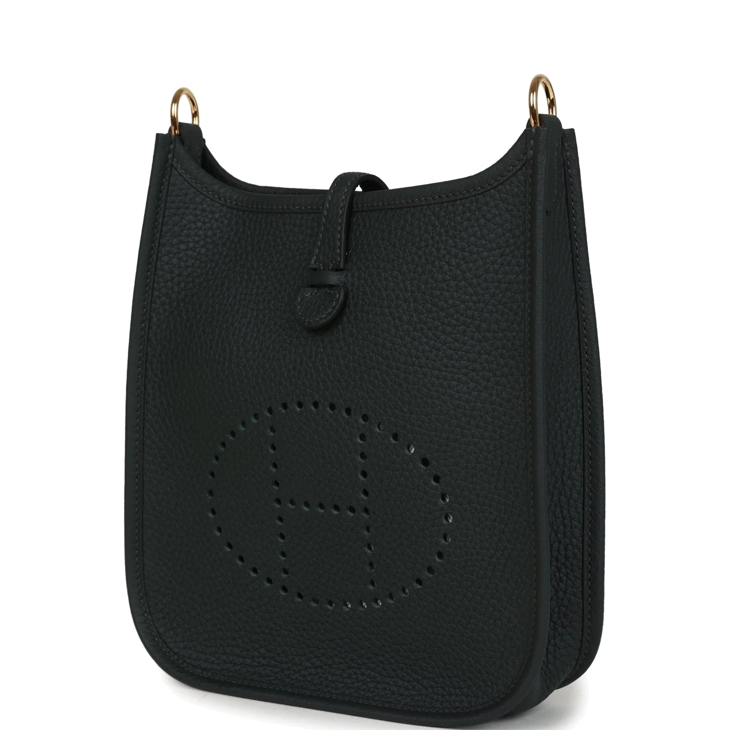 Hermes Evelyne TPM Vert Fonce Clemence Gold Hardware — фото 6