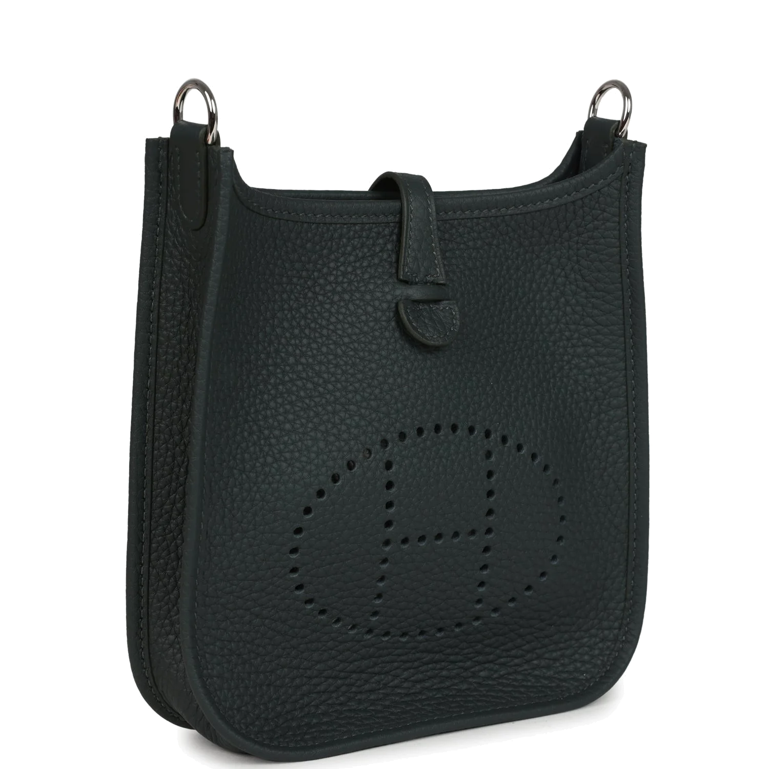 Hermes Evelyne TPM Vert Mangrove Clemence Palladium Hardware — фото 3