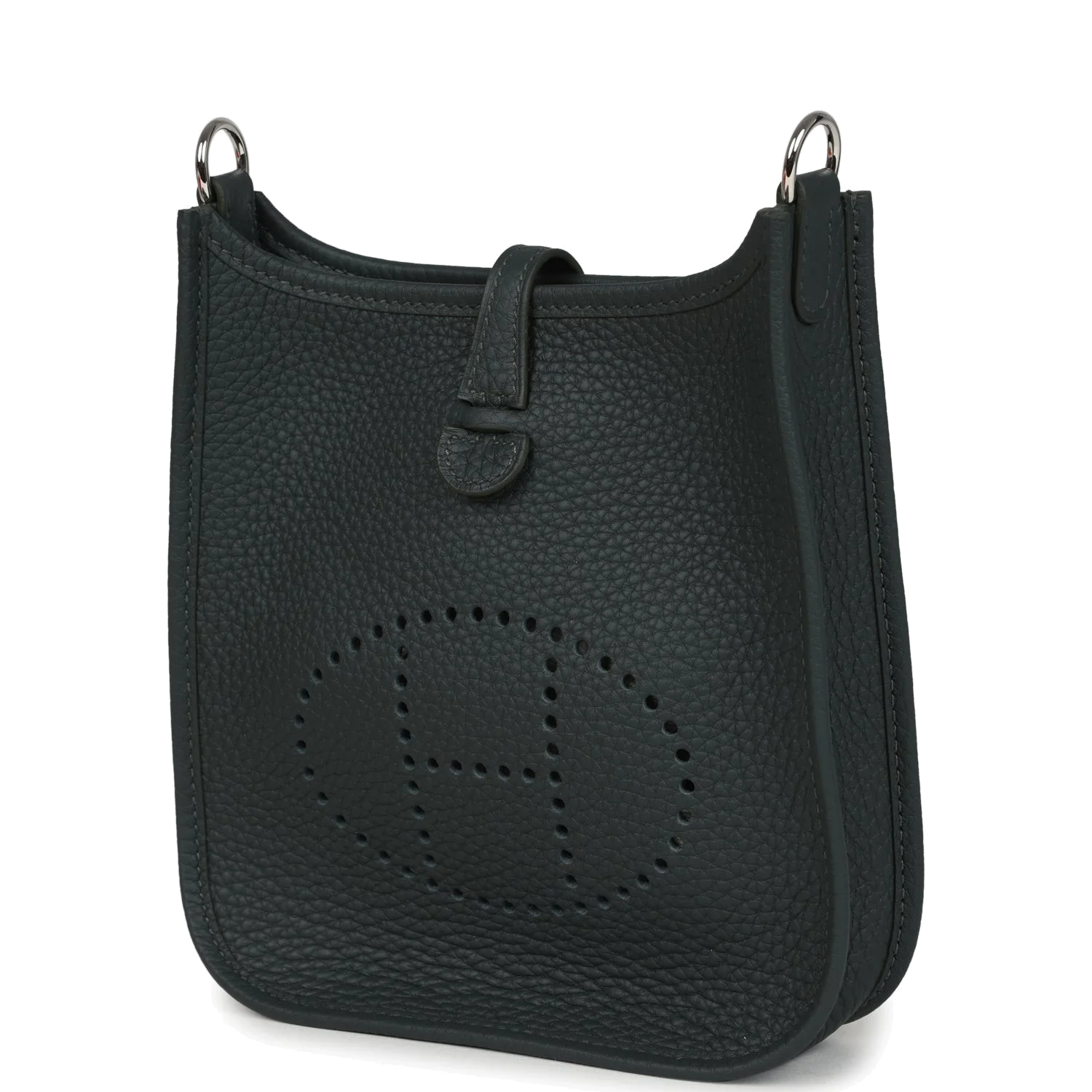 Hermes Evelyne TPM Vert Mangrove Clemence Palladium Hardware — фото 6