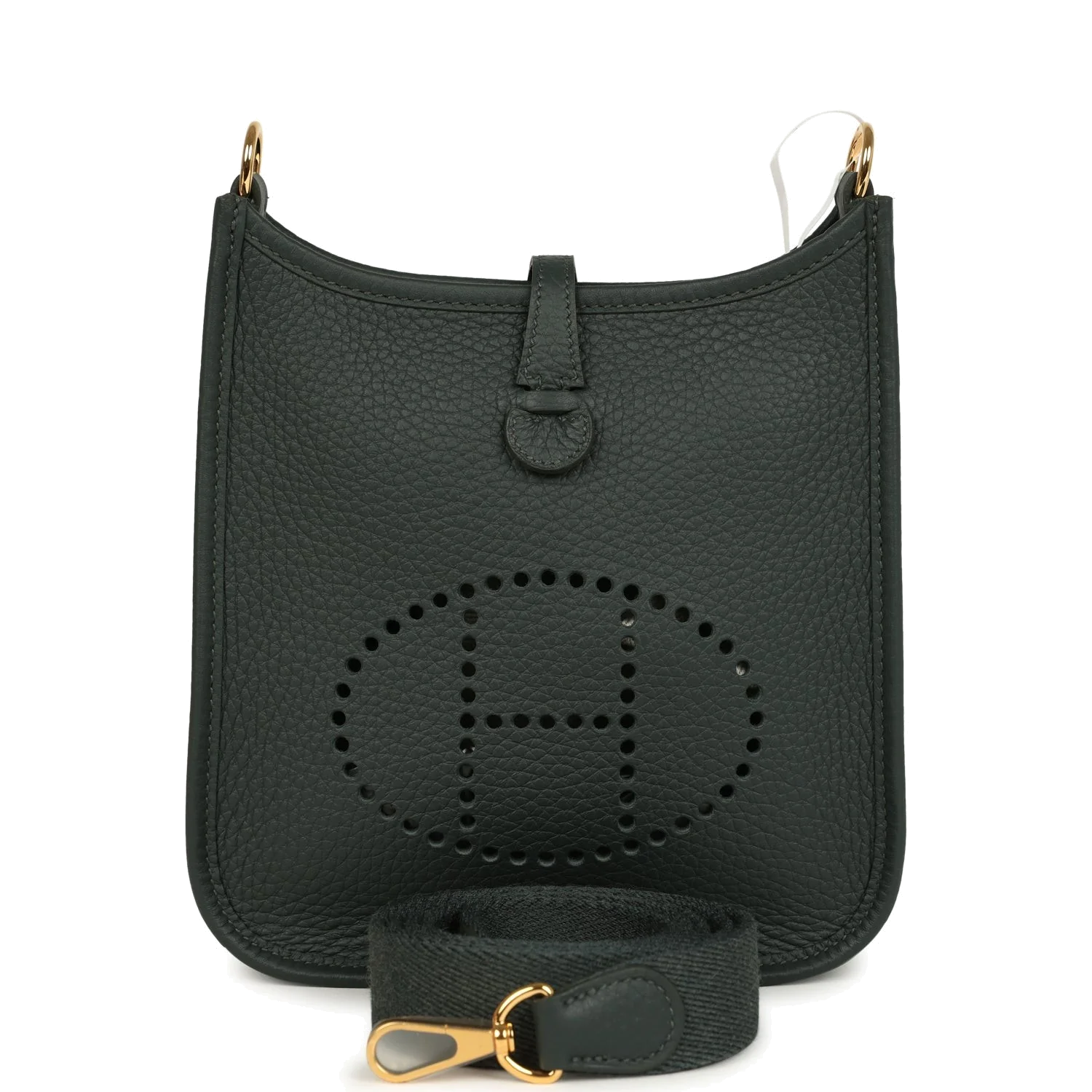 Hermes Evelyne TPM Vert Mangrove Clemence Gold Hardware — фото 2
