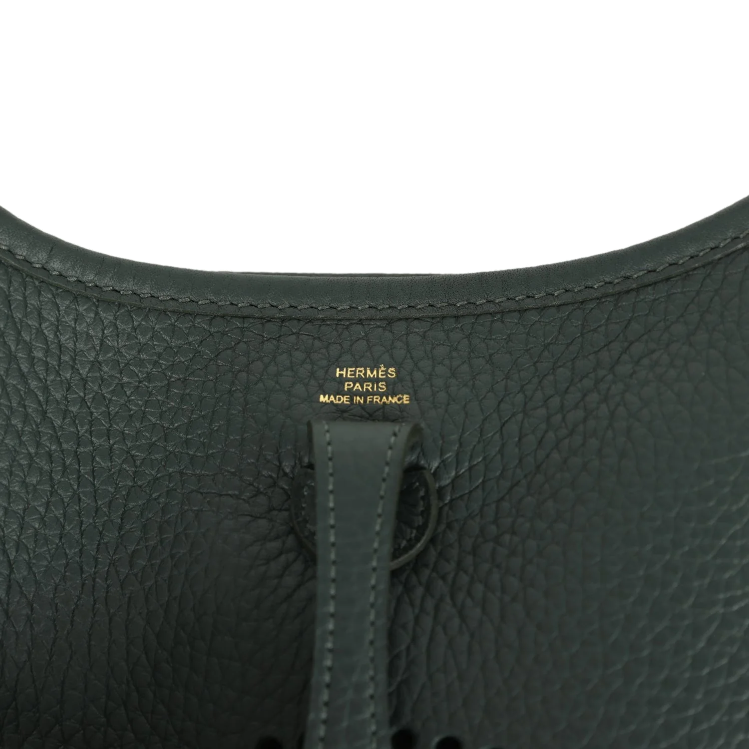 Hermes Evelyne TPM Vert Mangrove Clemence Gold Hardware — фото 8