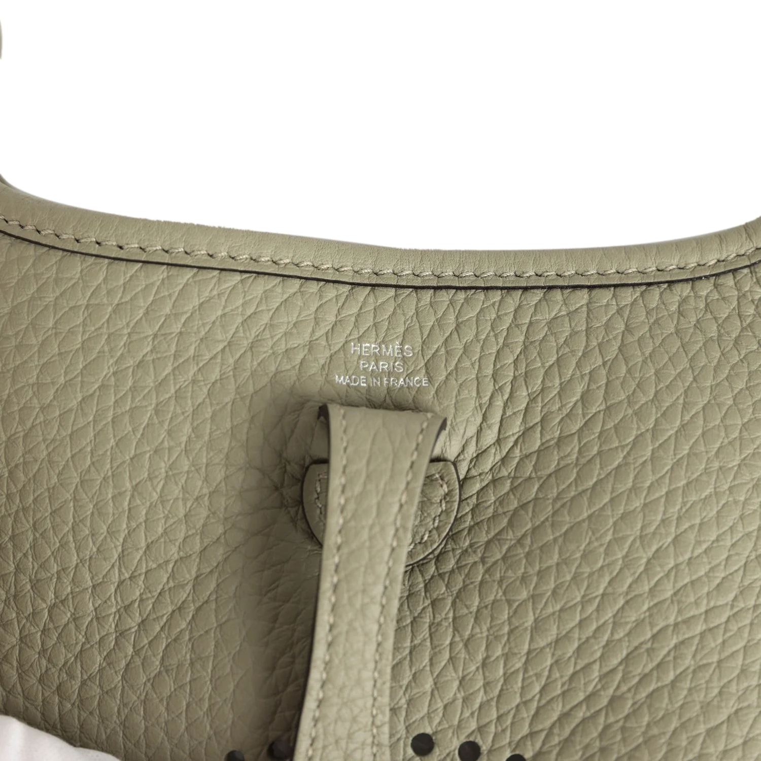 Hermes Evelyne TPM Sauge Clemence Palladium Hardware — фото 8