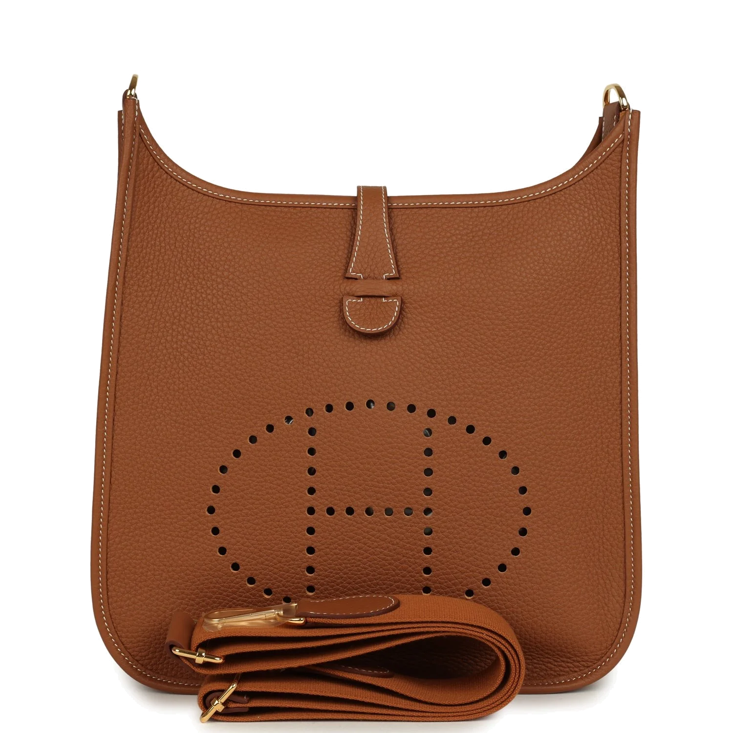 Hermes Evelyne III PM Gold Clemence Gold Hardware — фото 2