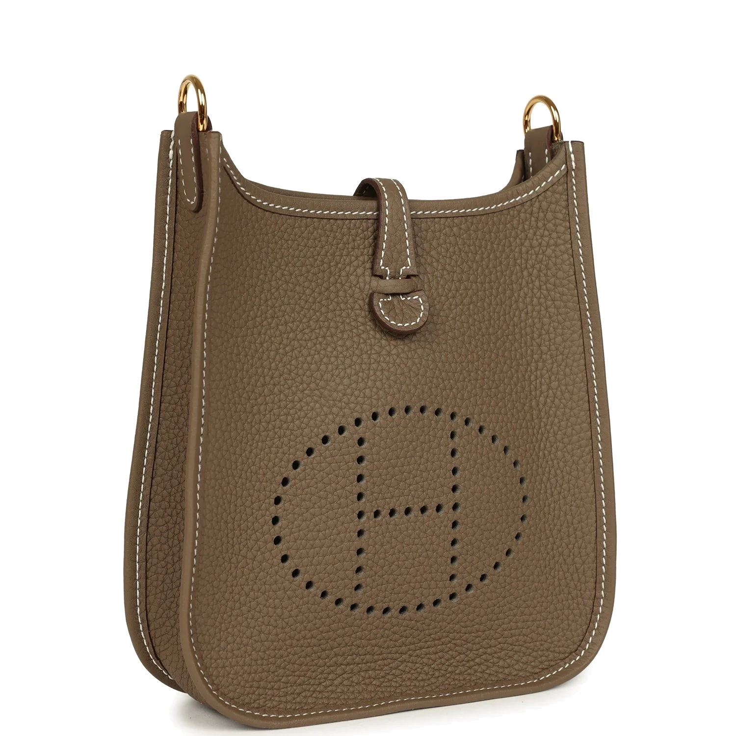 Hermes Evelyne TPM Etoupe Clemence Gold Hardware — фото 3
