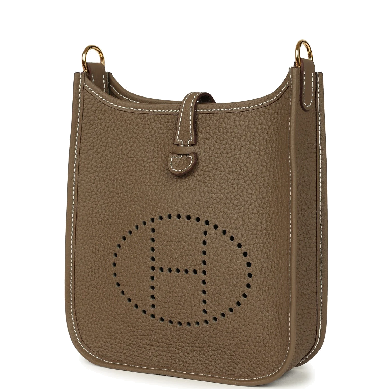 Hermes Evelyne TPM Etoupe Clemence Gold Hardware — фото 6