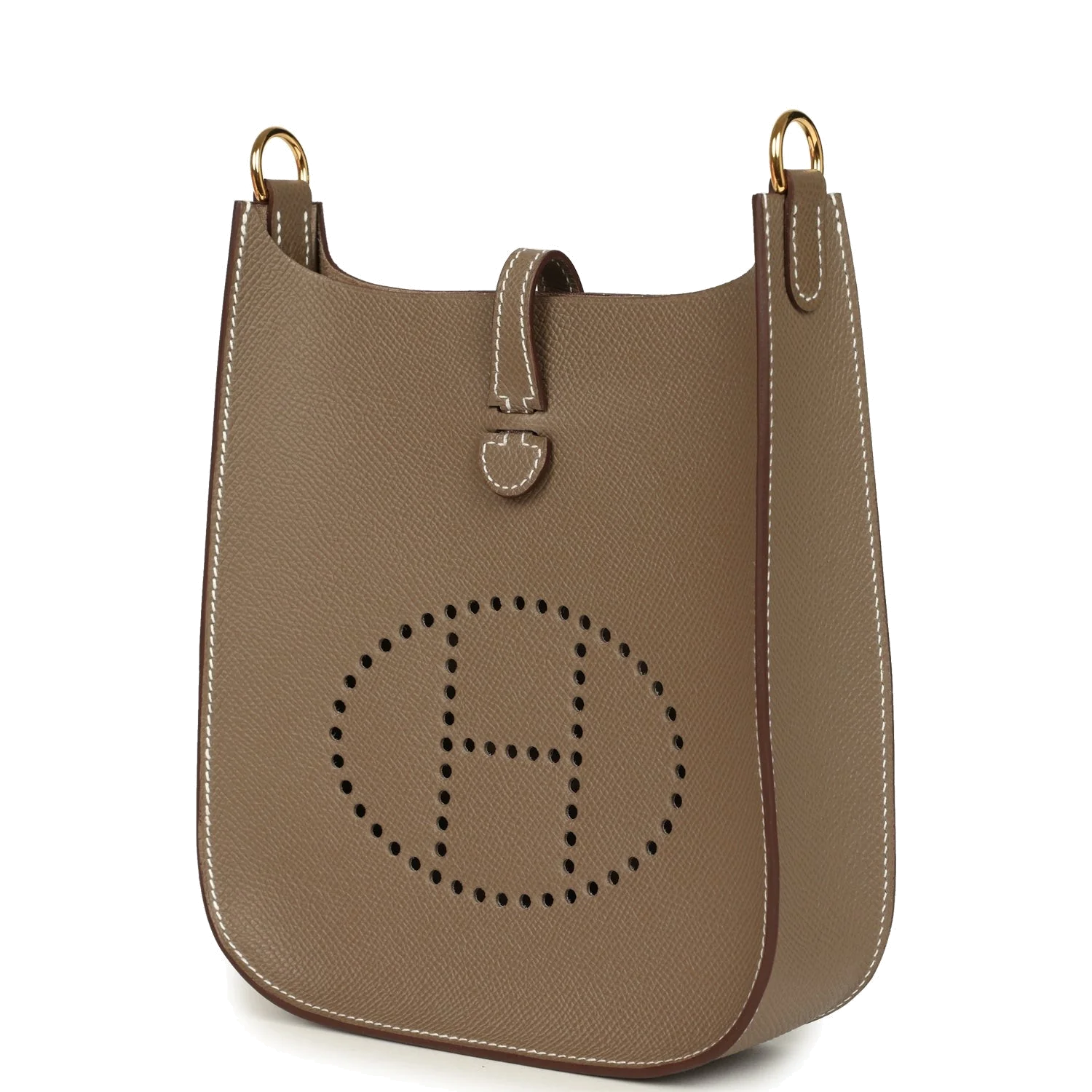 Hermes Evelyne Sellier TPM Etoupe Epsom Gold Hardware — фото 6