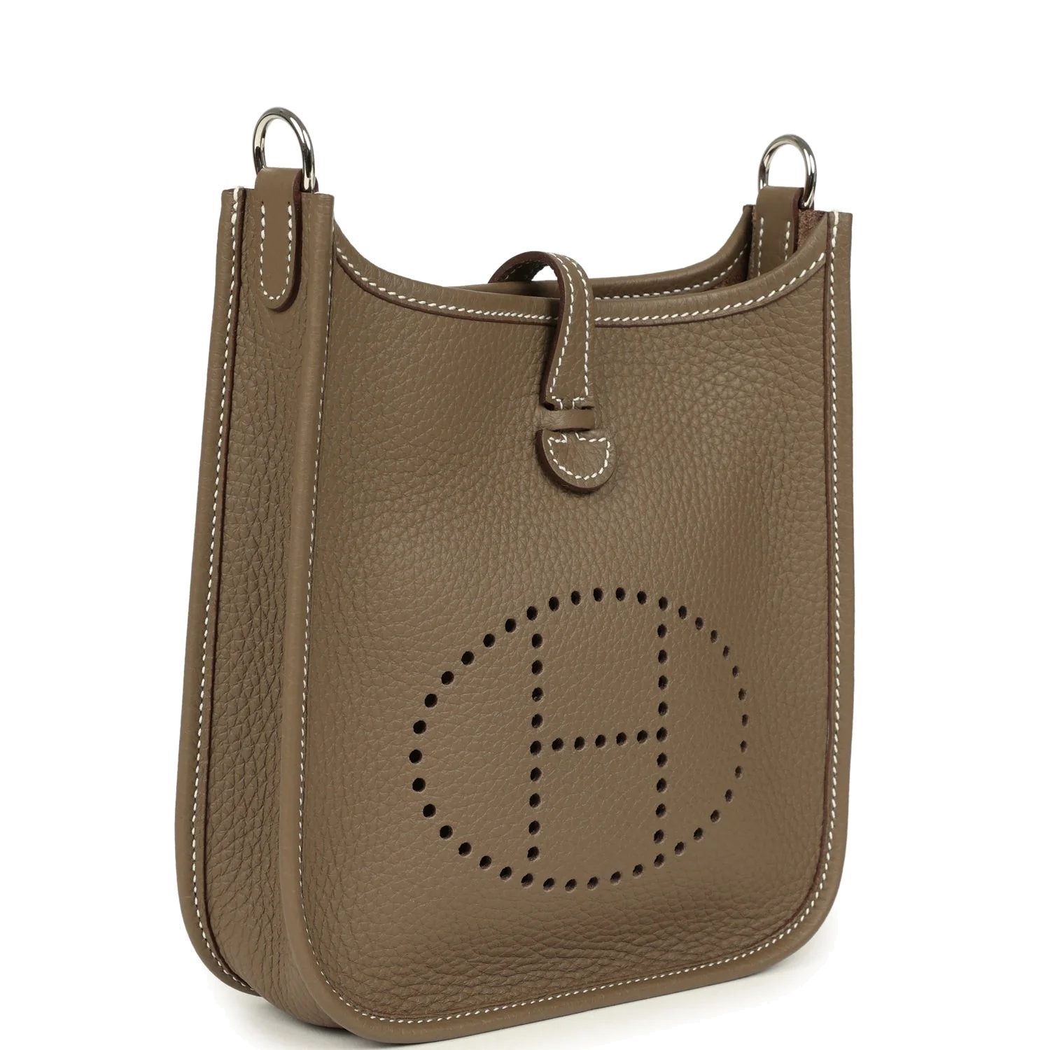 Hermes Evelyne TPM Etoupe Clemence Palladium Hardware — фото 3