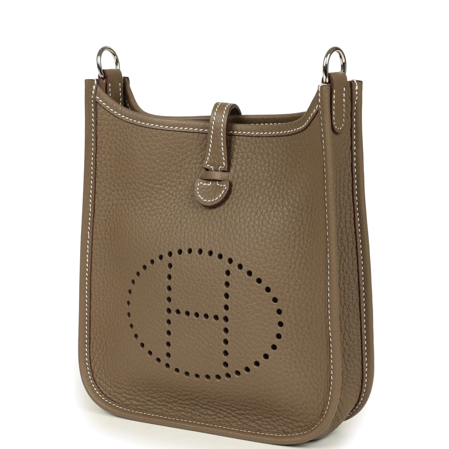 Hermes Evelyne TPM Etoupe Clemence Palladium Hardware — фото 6