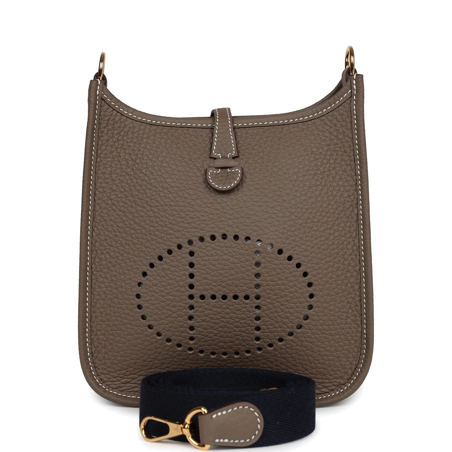 Hermes Evelyne TPM Etoupe Clemence Gold Hardware — фото 2