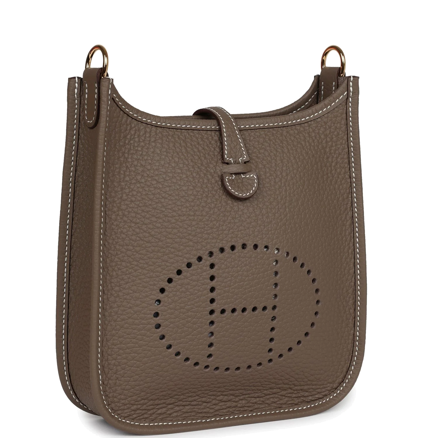 Hermes Evelyne TPM Etoupe Clemence Gold Hardware — фото 3